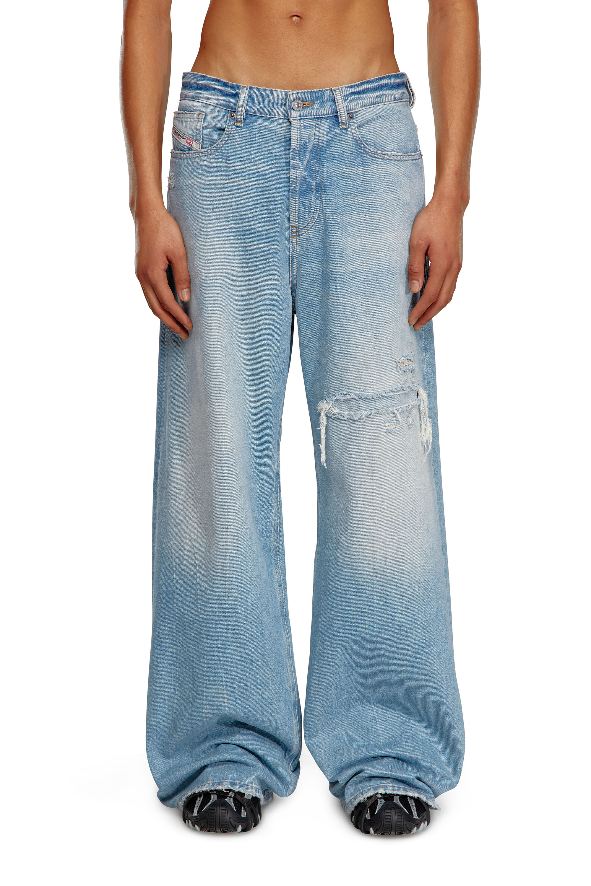 Diesel - Woman Straight Jeans 1996 D-Sire 09E25, Light Blue - Image 1