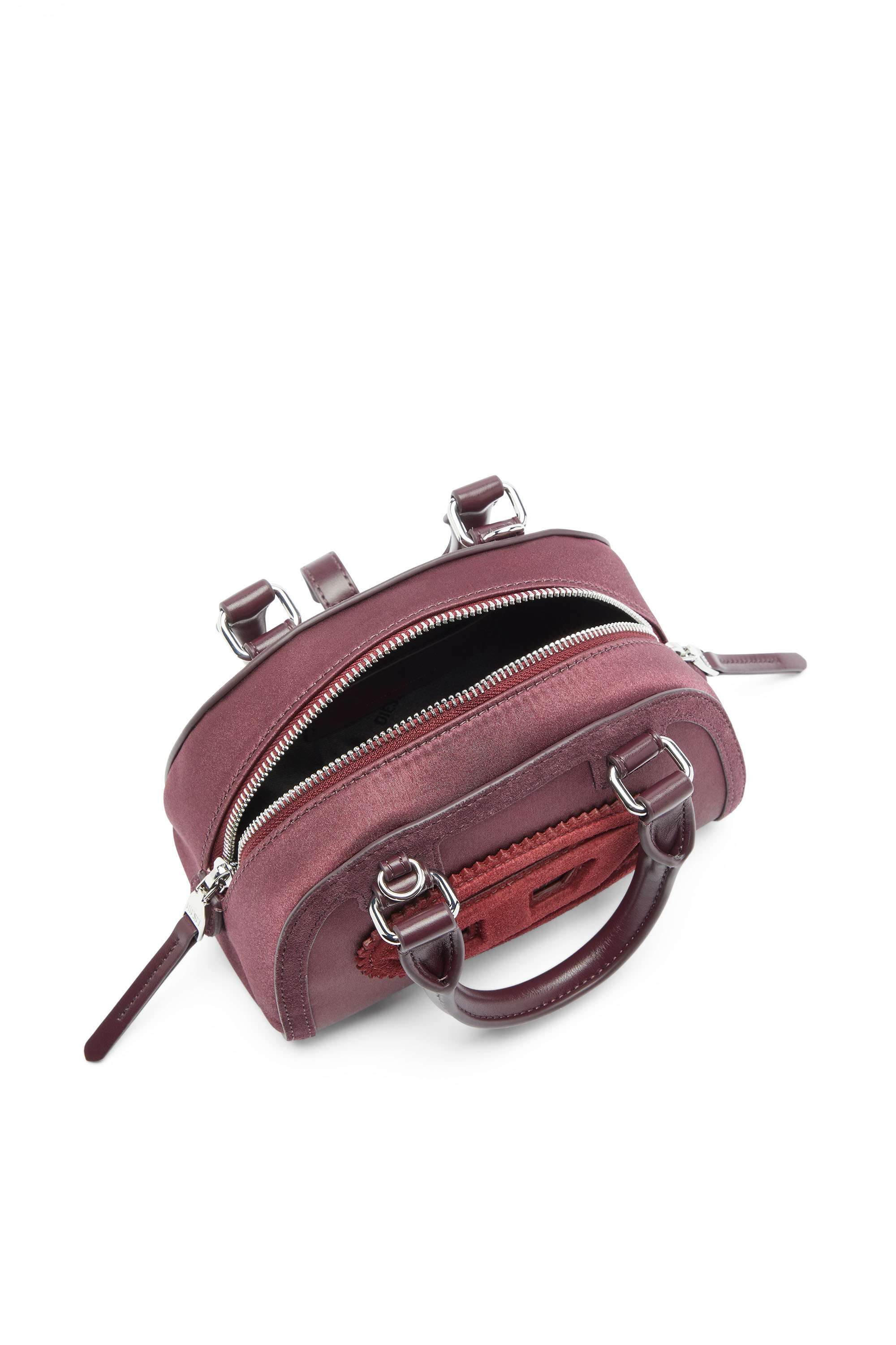 Diesel - 1DR DOME CROSSBODY, Damen 1DR Dome - Kleine-Umh&auml;ngetasche aus Satin und Velours in null - 3