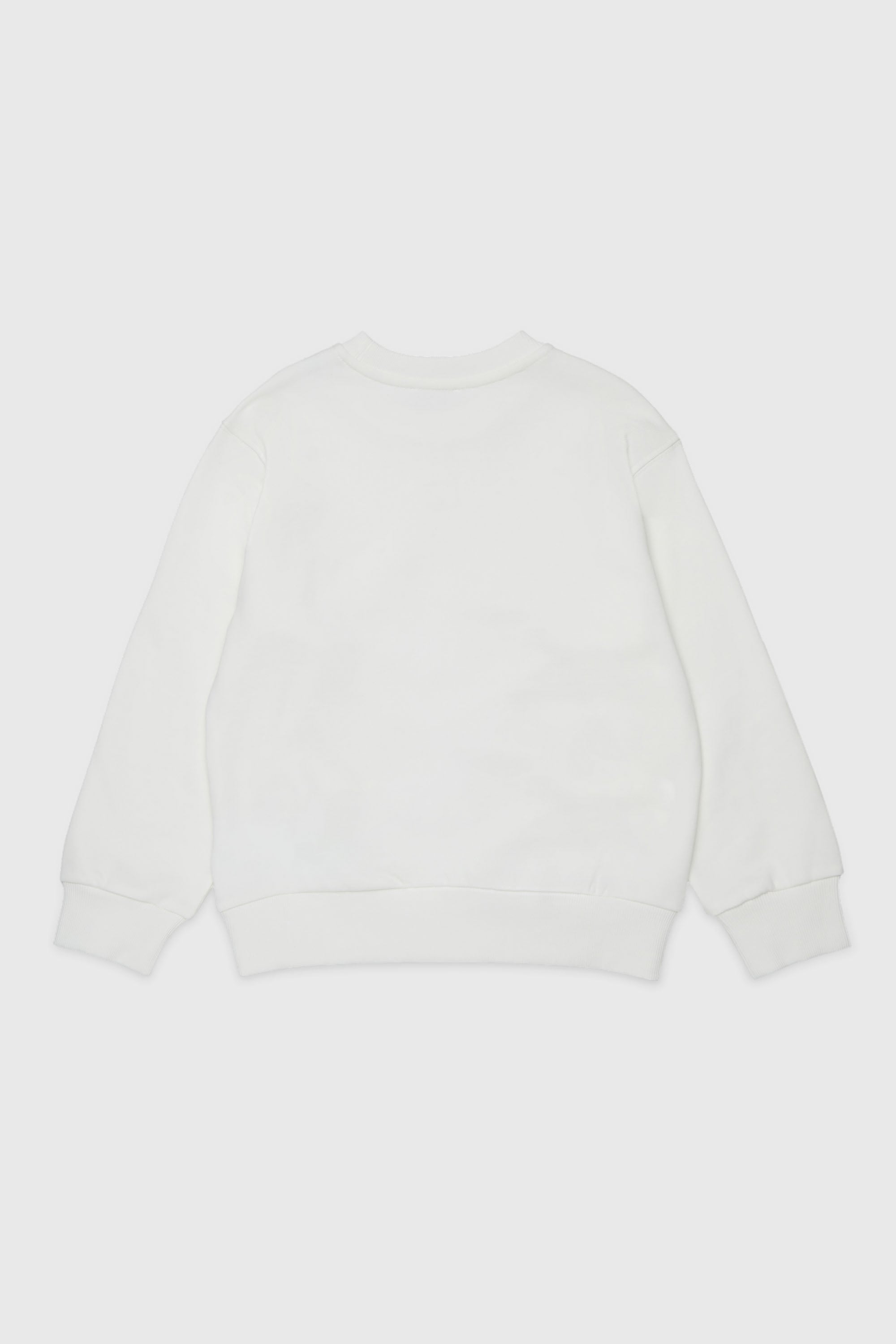 Diesel - SXGIN OVER, Unisex Sweatshirt mit kleinem Logo-Aufn&auml;her in Wei&szlig; - 2