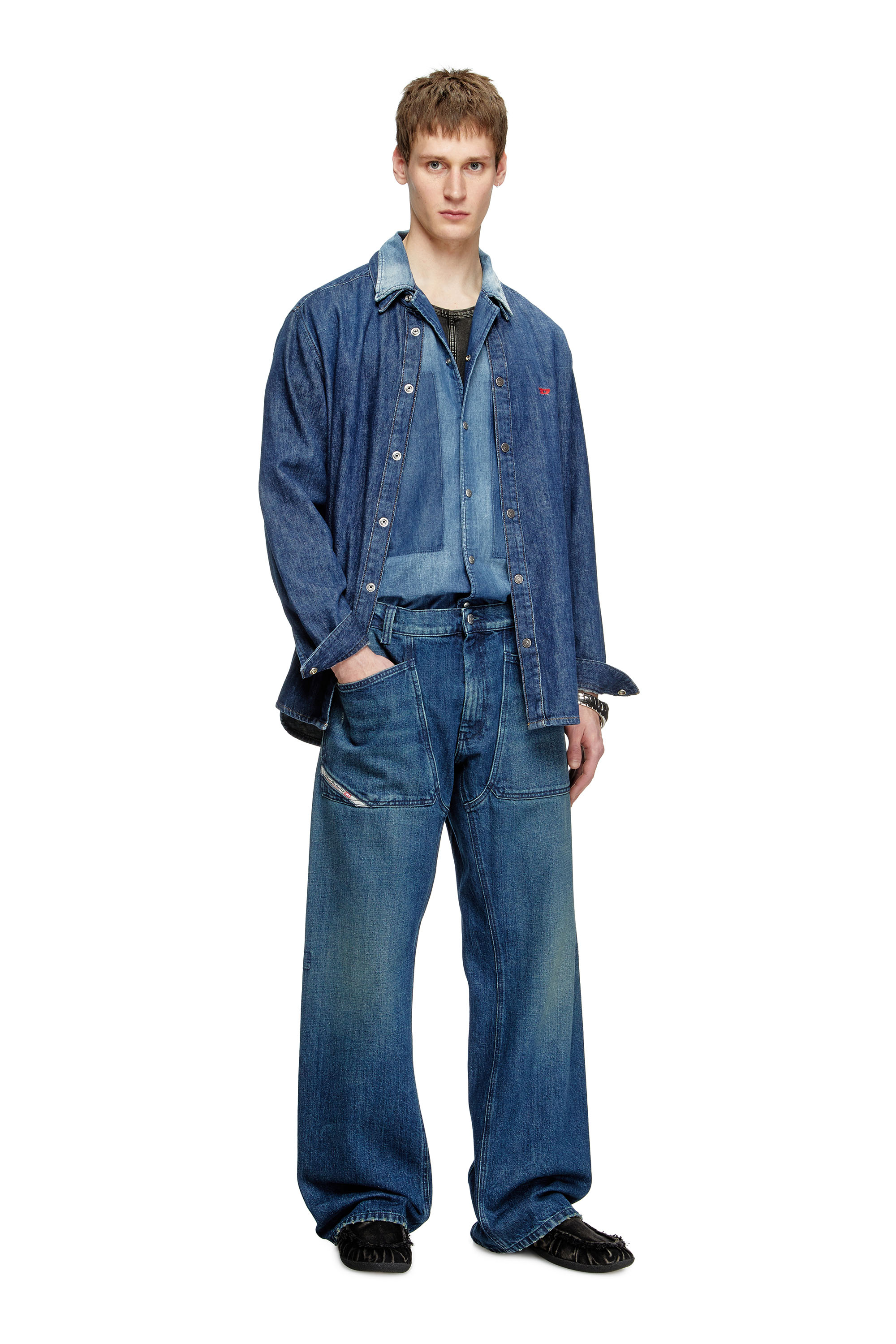 Diesel - Herren Relaxed Jeans D-Zeta 0DBDS, Dunkelblau - 2