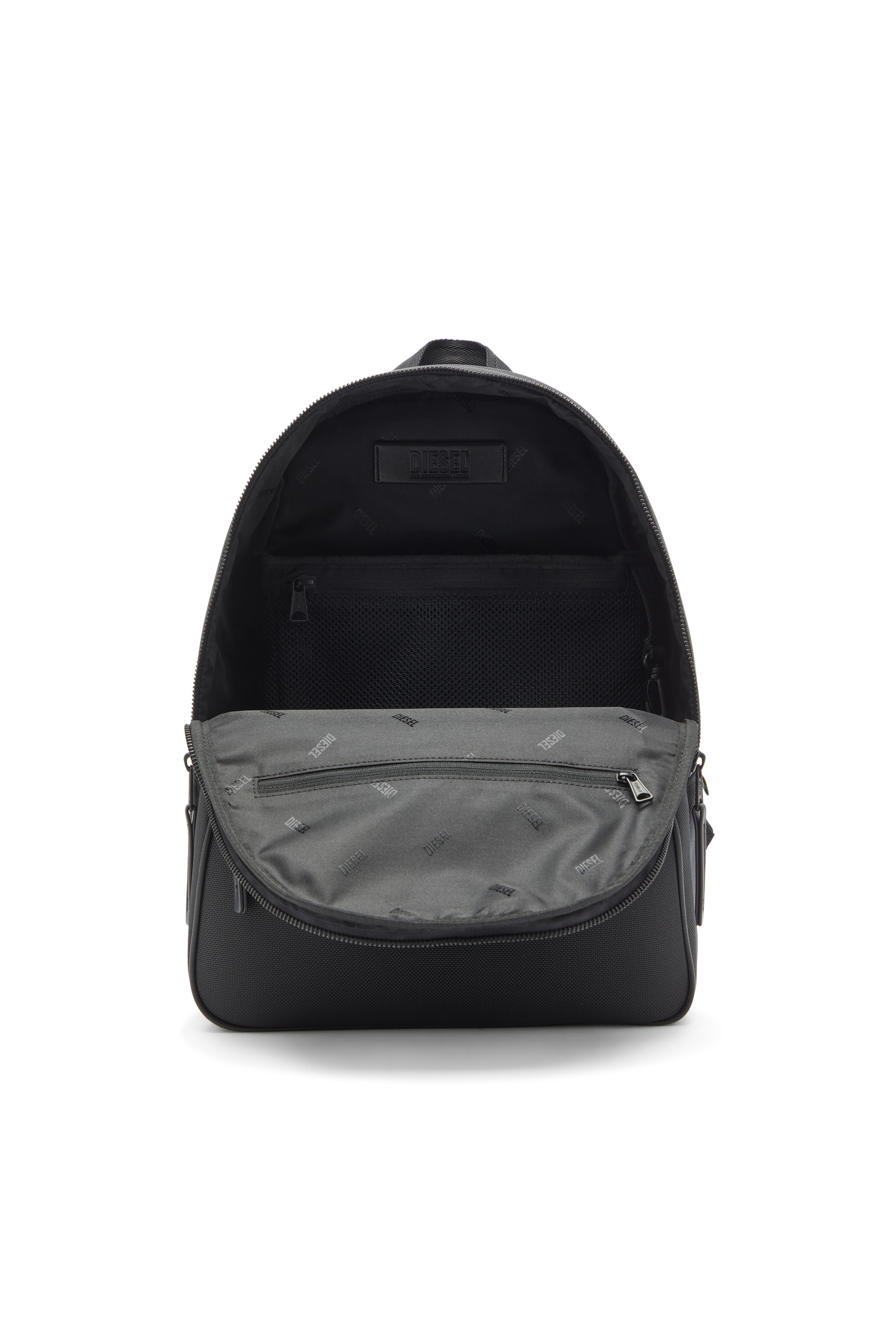 Diesel - HOLI-D BACKPACK M, Unisex Holi-D - Rucksack aus Nylon mit Oval D Logo in Schwarz - 4