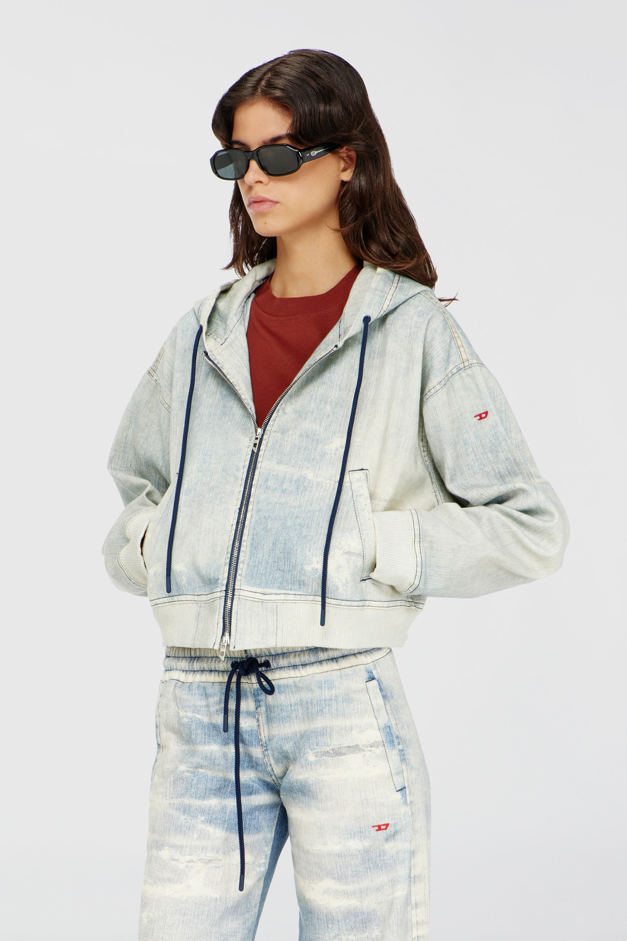 DE-GIRI-CROP JOGG, Hellblau