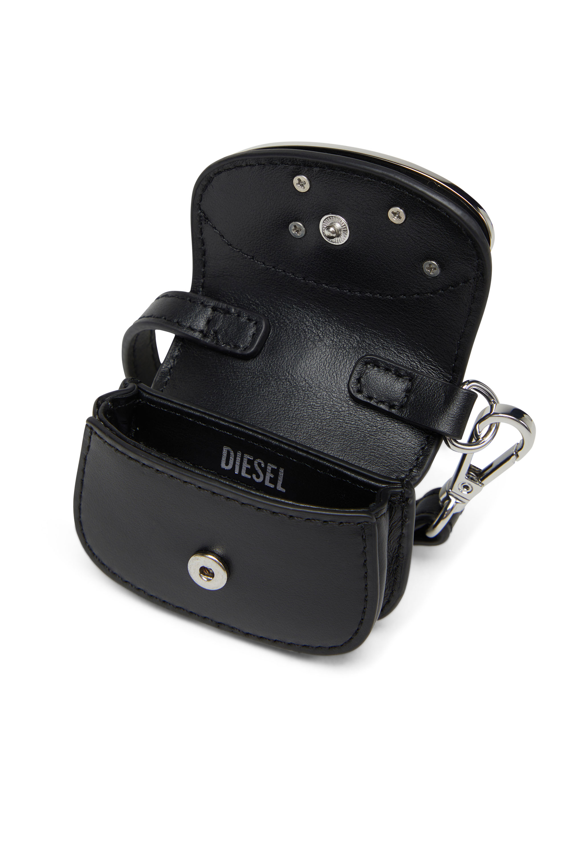 Diesel - 1DR MICRO, Damen Taschenanhänger aus Leder in Schwarz - 3