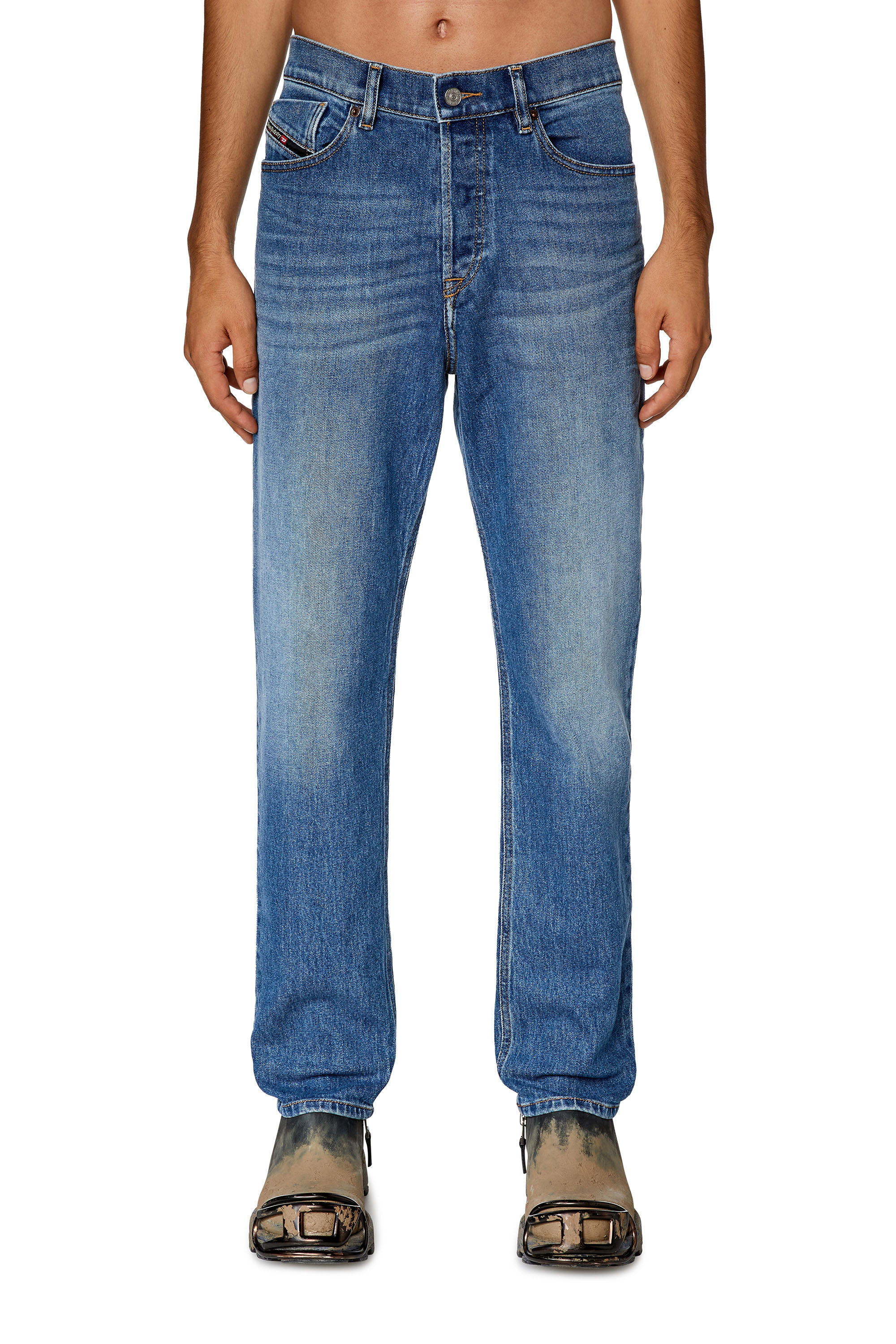 Diesel - Tapered Jeans 2005 D-Fining 09F82, Mittelblau - Image 1