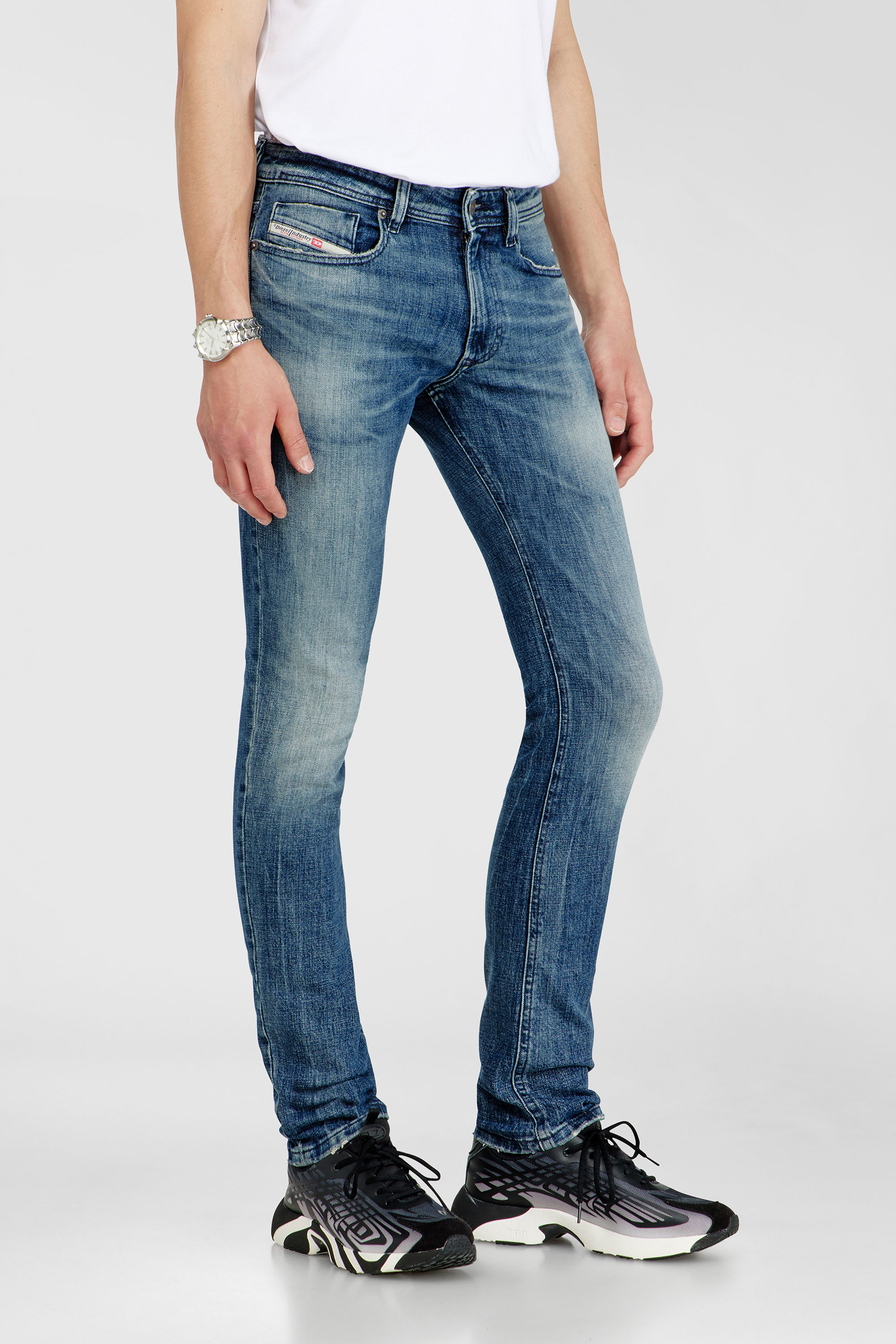 Diesel - Herren Skinny Jeans 1979 Sleenker 0KBBE, Mittelblau - 7