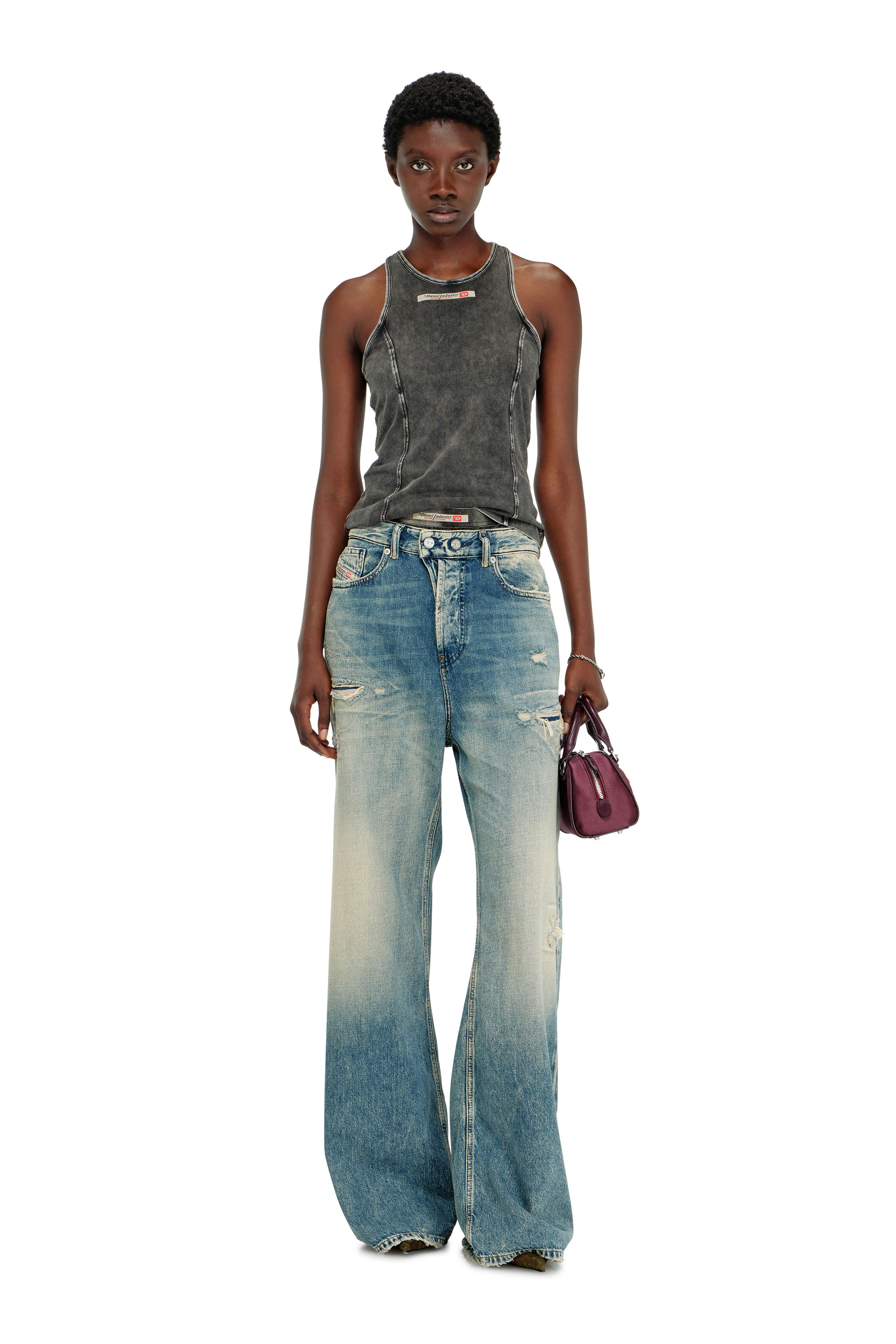 Diesel - IRENE-DNM, Damen Tanktop aus Baumwolle in null - 5
