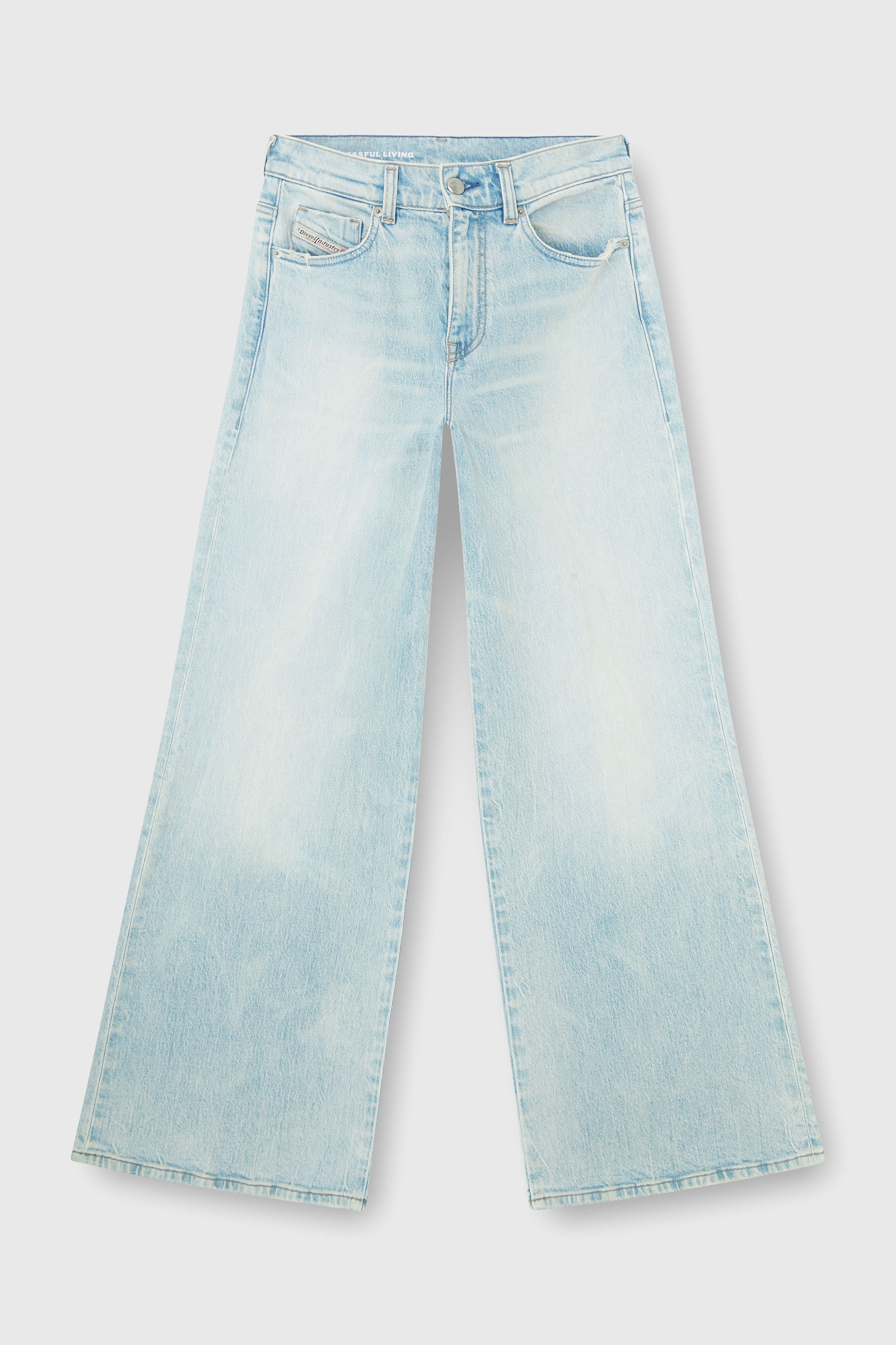 Diesel - Damen Flare Jeans 1978 D-Akemi 0KBBX, Hellblau - 2