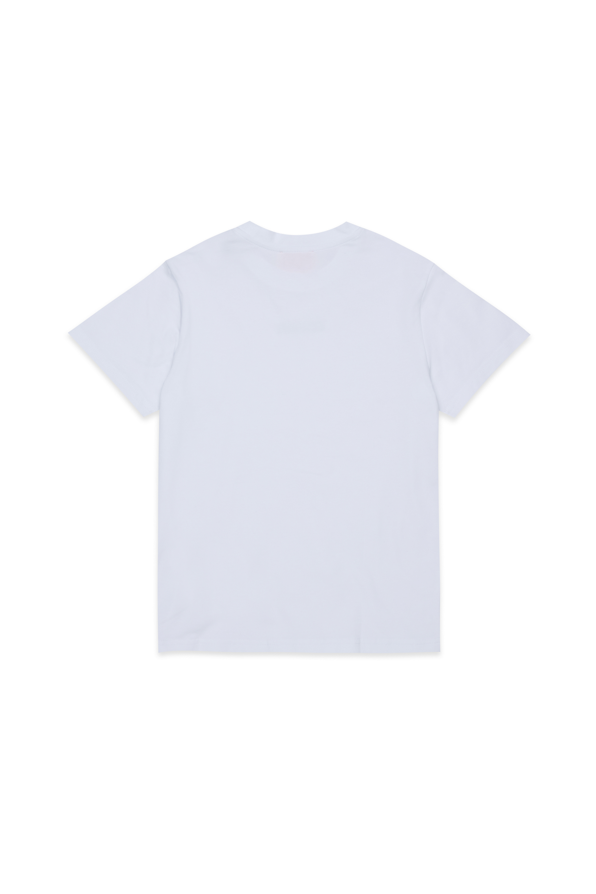 Diesel - UTTER, Herren T-Shirt aus stretch cotton mit Logo-Print in Wei&szlig; - 2