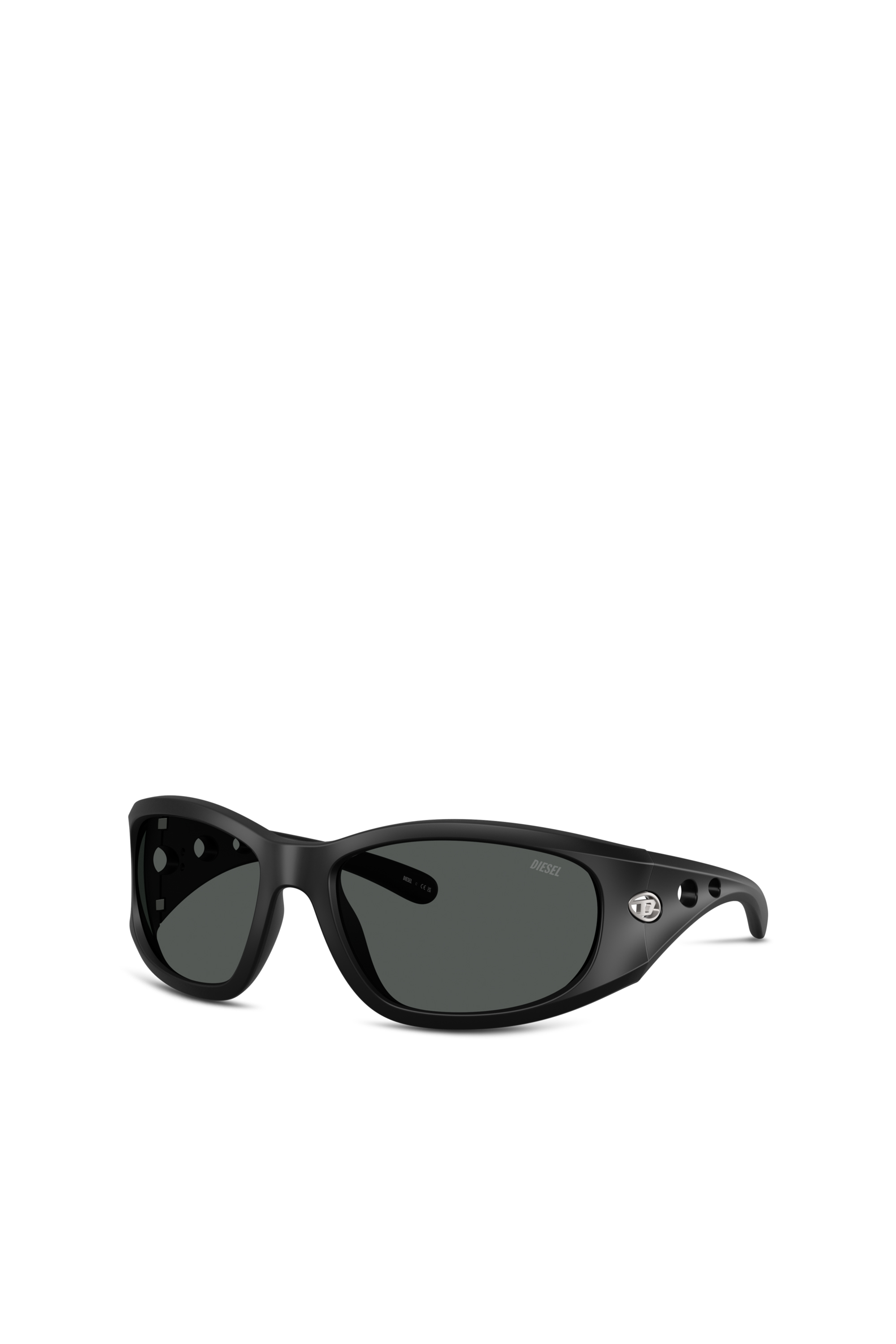 Diesel - 0DL3012U, Unisex Rechteckige Sonnenbrillen in Schwarz - 1