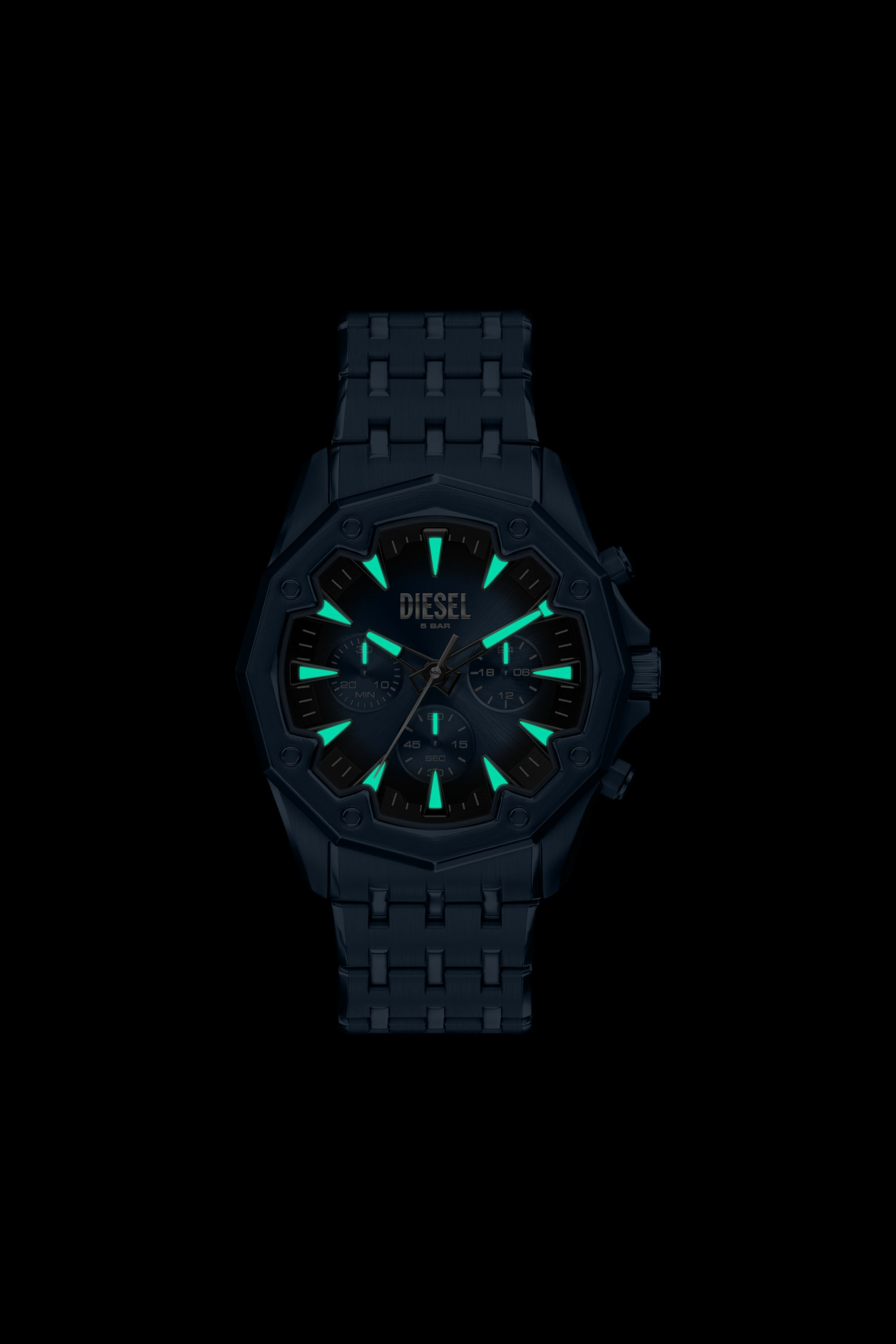 Diesel - DZ4705 WATCH, Herren Stinger Uhr aus blauem Edelstahl in Blau - 6