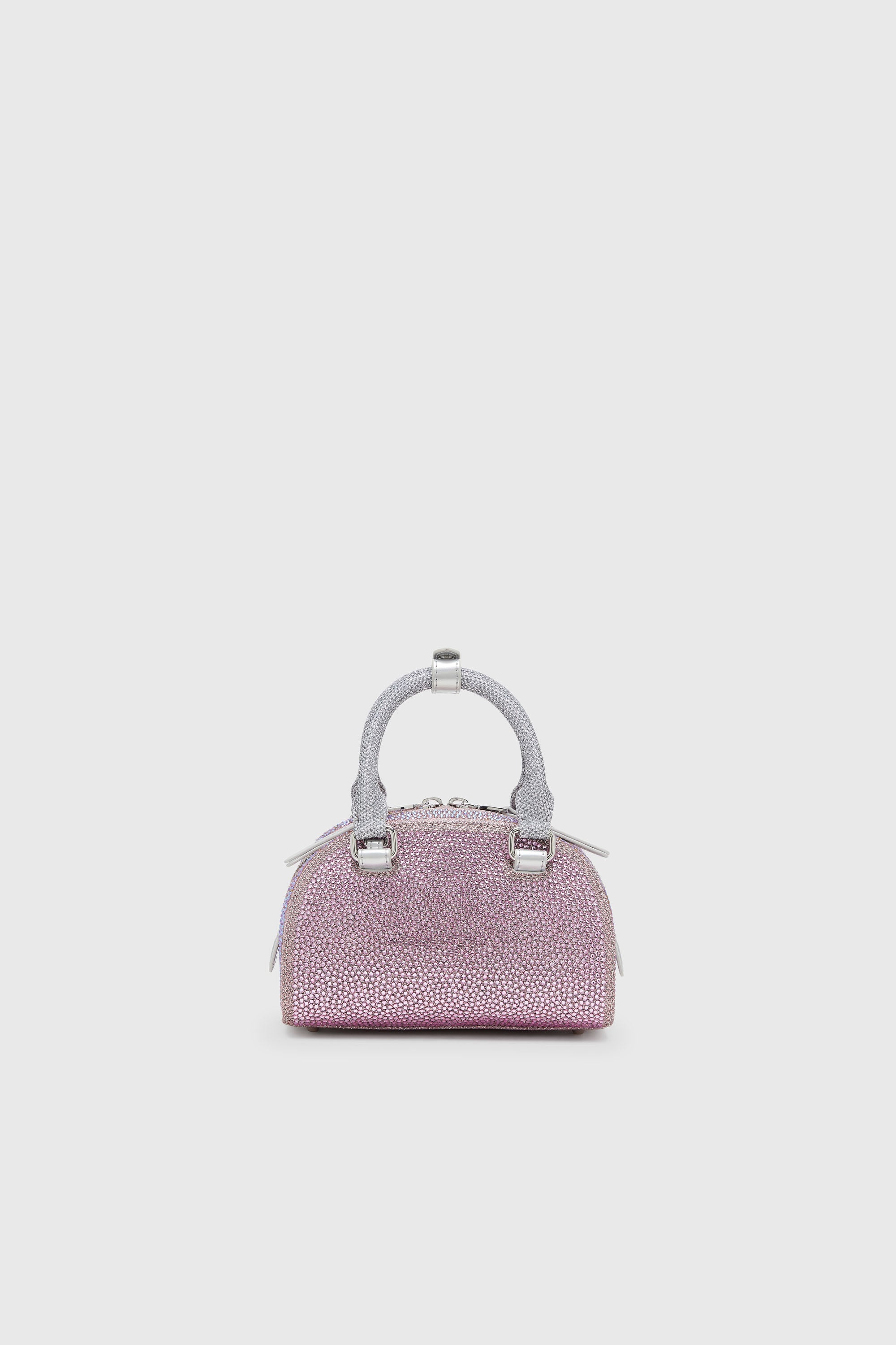 Diesel - 1DR DOME CROSSBODY, Damen 1DR Dome - Kleine-Crossbody-Bag aus Crystal Lurex in Rosa - 2