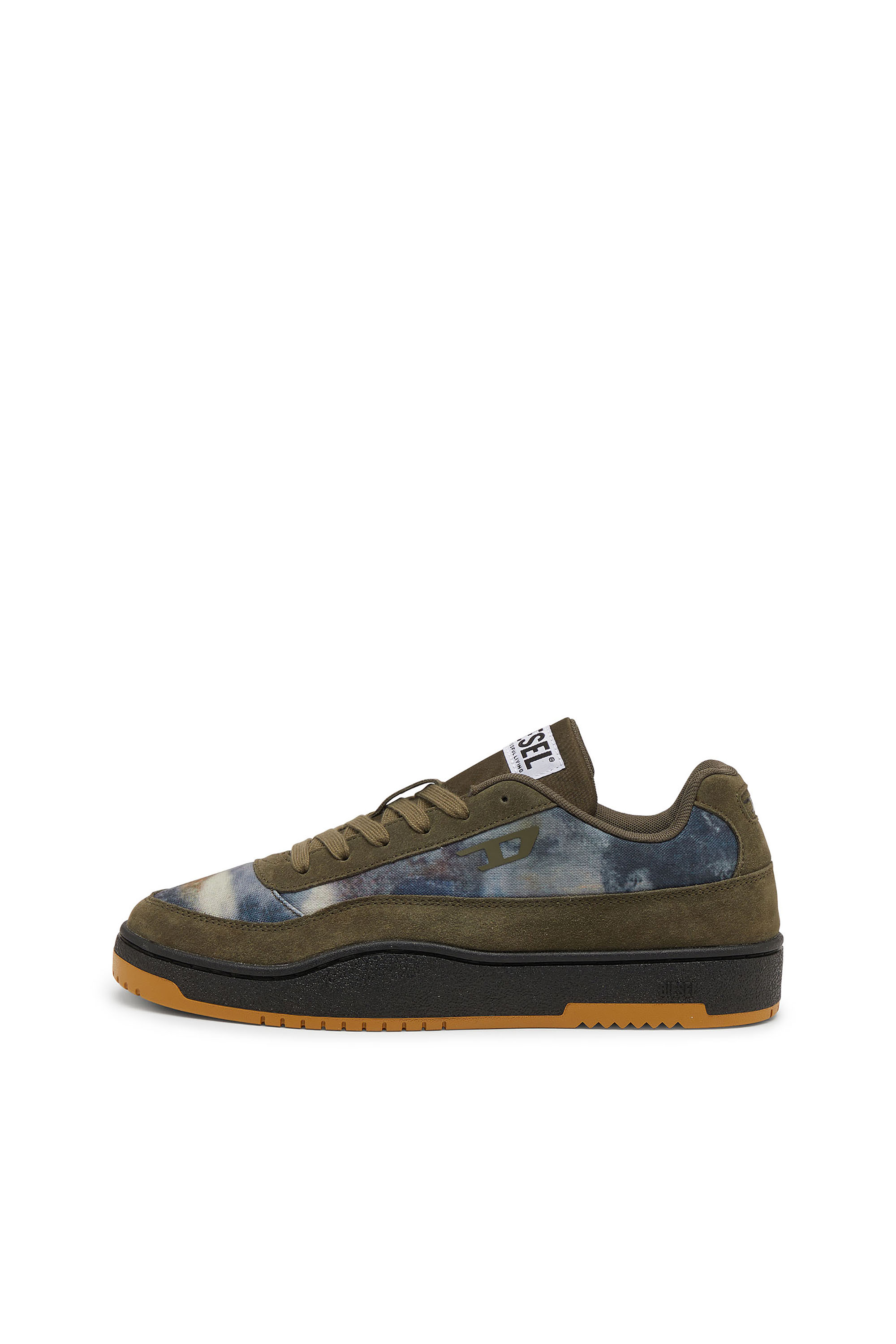 Diesel - S-TRACKER-D LOW, Herren S-Tracker-D Schnürschuhe aus Leder in Grün/Blau - 8