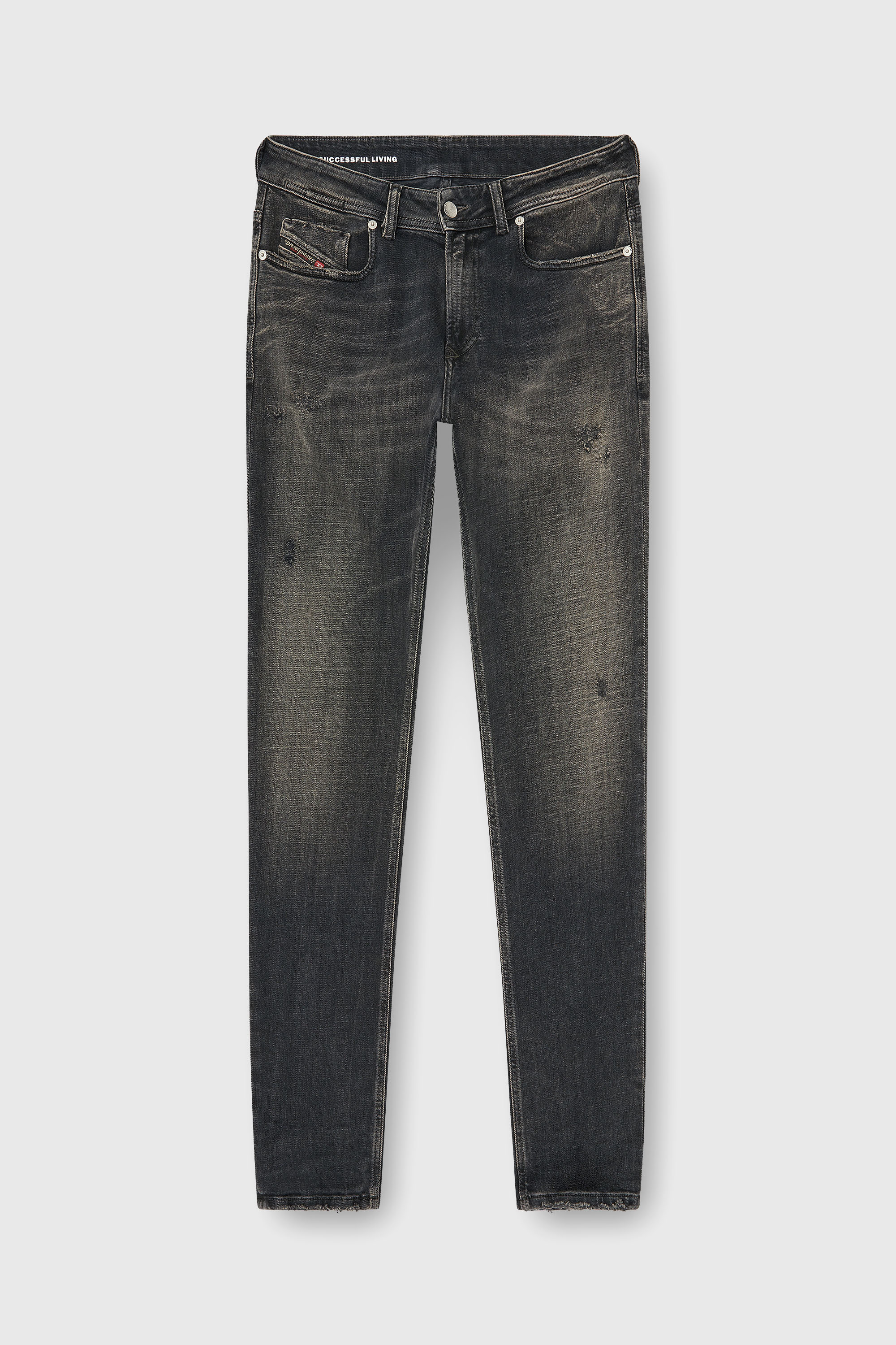 Diesel - Man's Skinny Jeans 1979 Sleenker 09P77, Black/Dark grey - 6