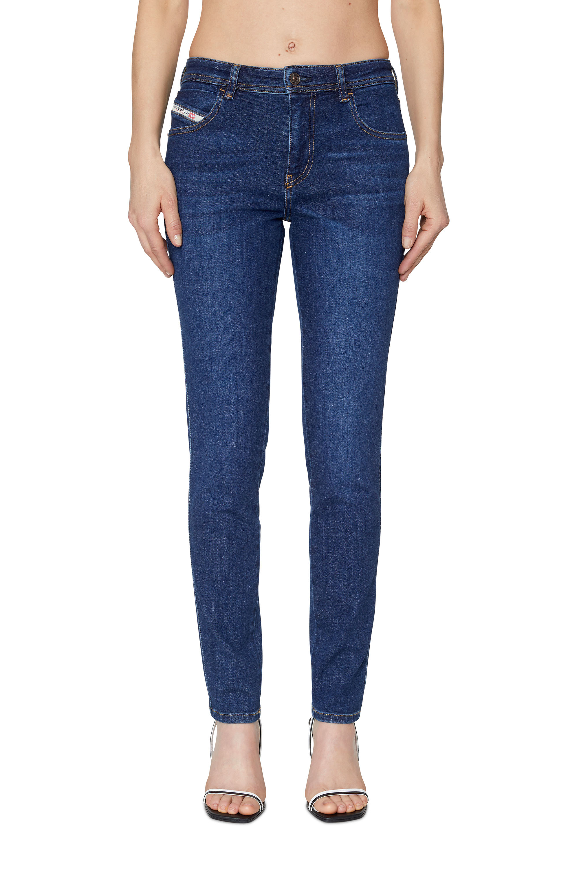 Diesel - Woman Skinny Jeans 2015 Babhila 09C58, Dark Blue - Image 1