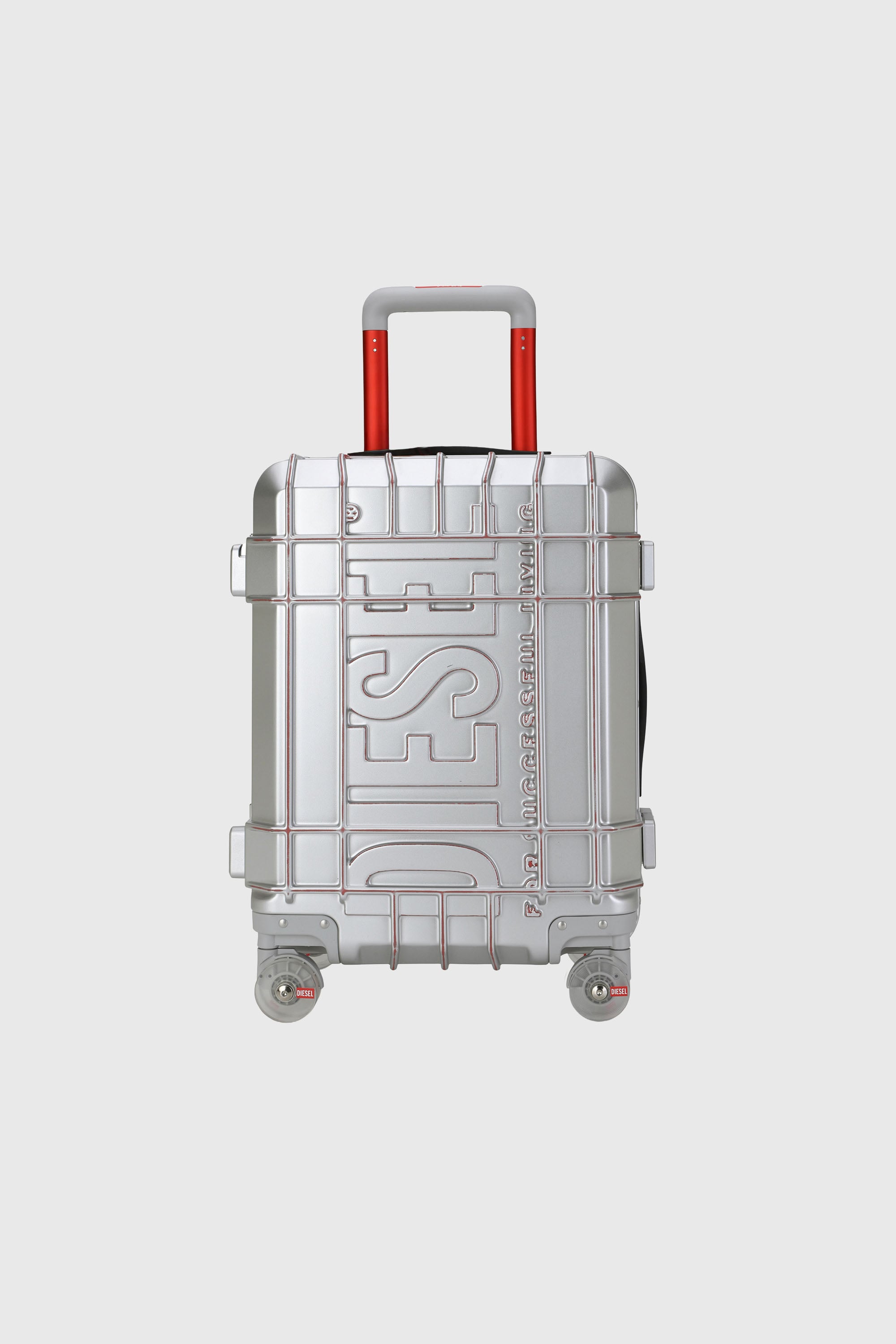 Diesel - DIESEL PC STRONG IMAGE TROLLEY- DSL003, Unisex Robuster Koffer Gr&ouml;&szlig;e S in Silber - 1