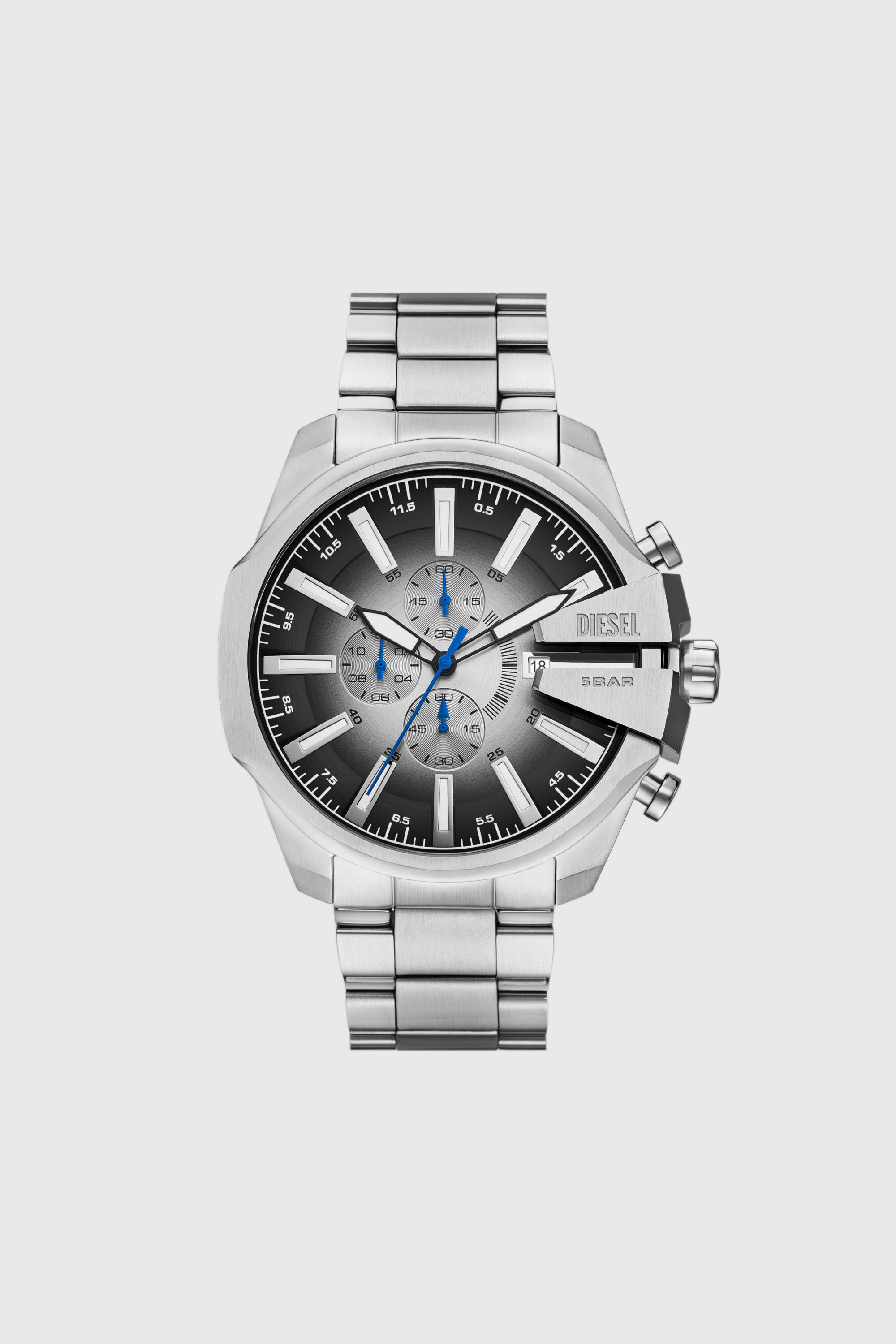 Diesel - DZ4686 WATCH, Man's Mega Chief Slim Stainless Steel Watch in Silver - 1