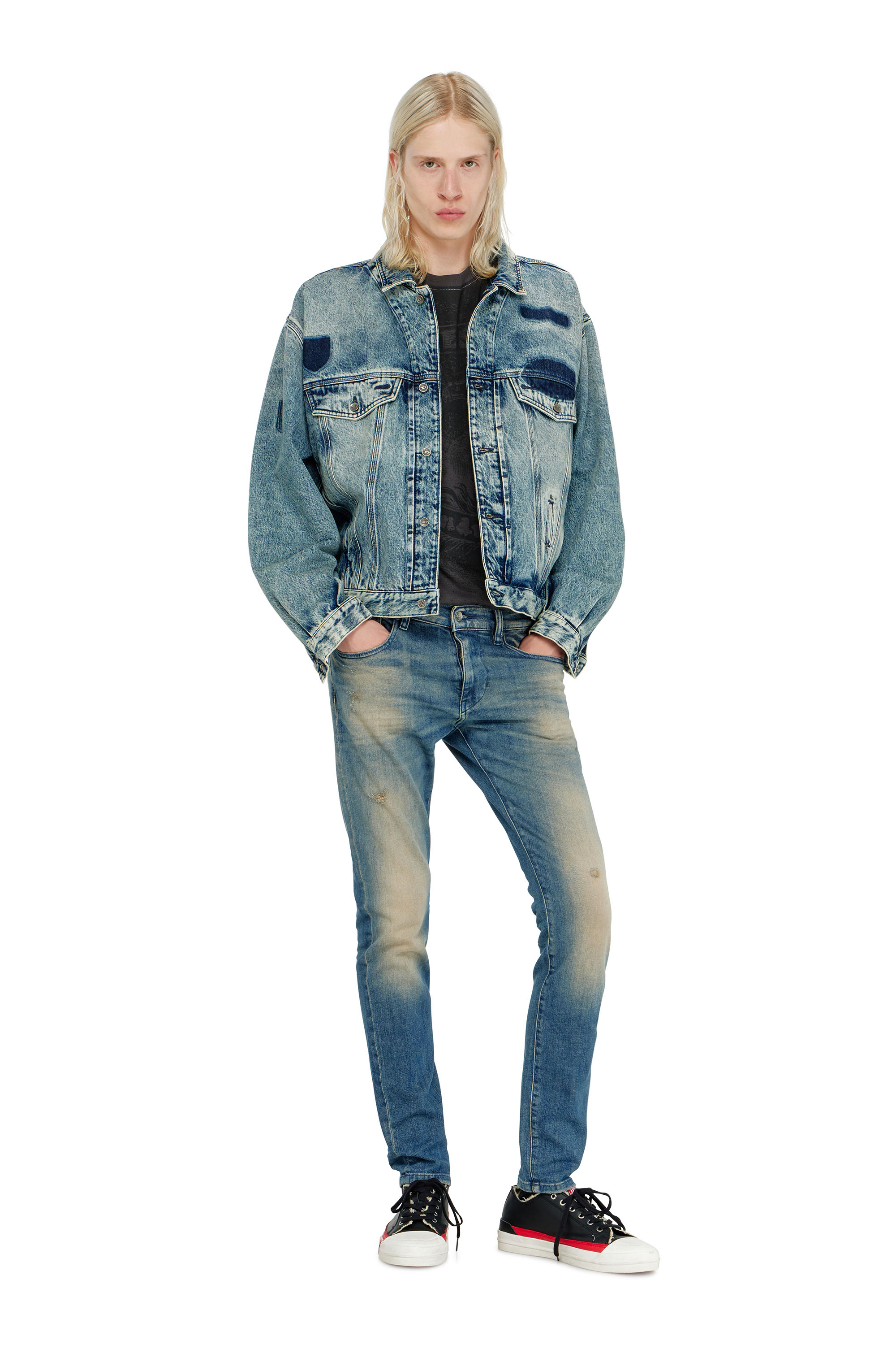 Diesel - Herren Slim Jeans 2019 D-Strukt 0KBBW, Mittelblau - 1