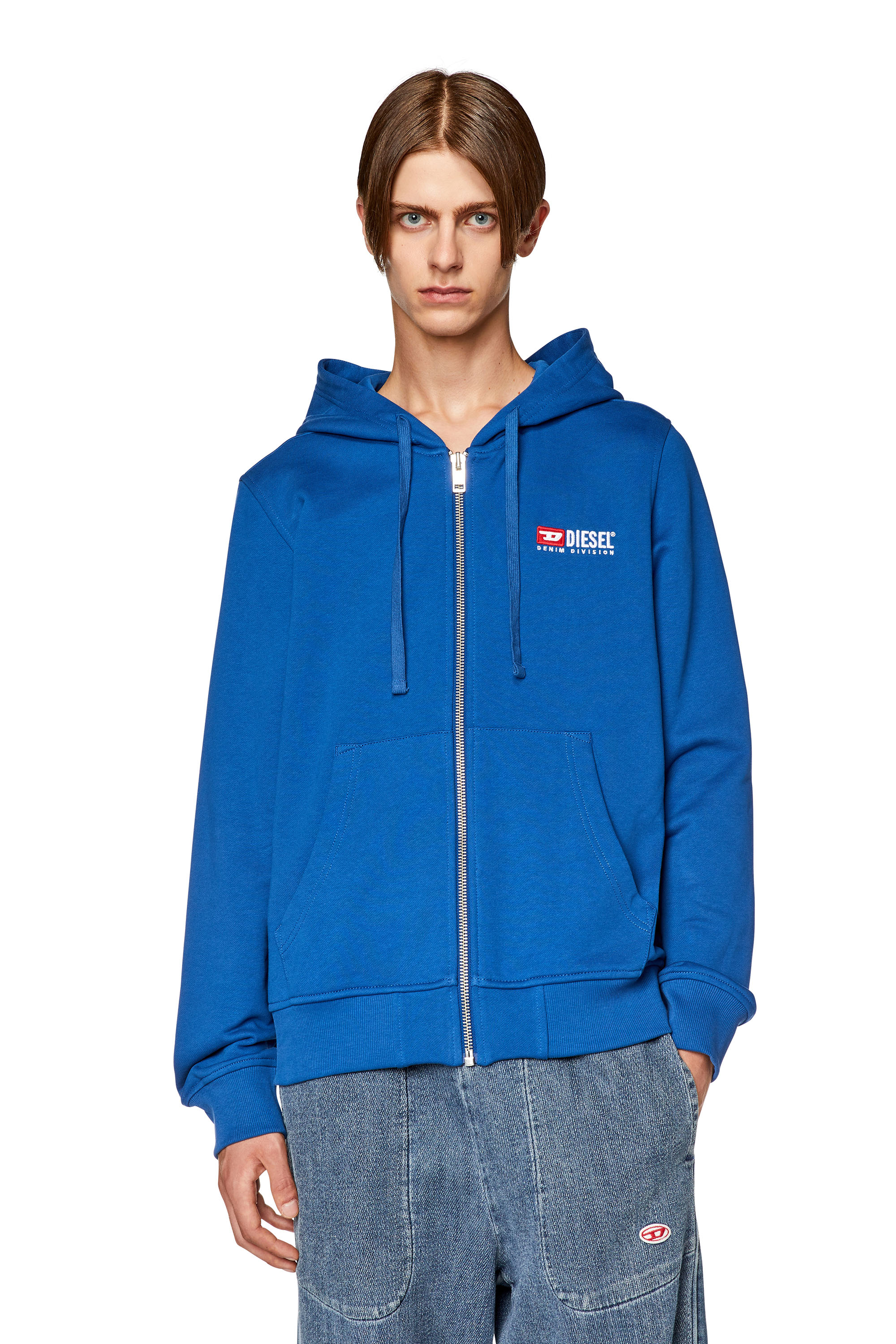 Diesel - S-GINN-HOOD-ZIP-DIV, Blau - Image 1