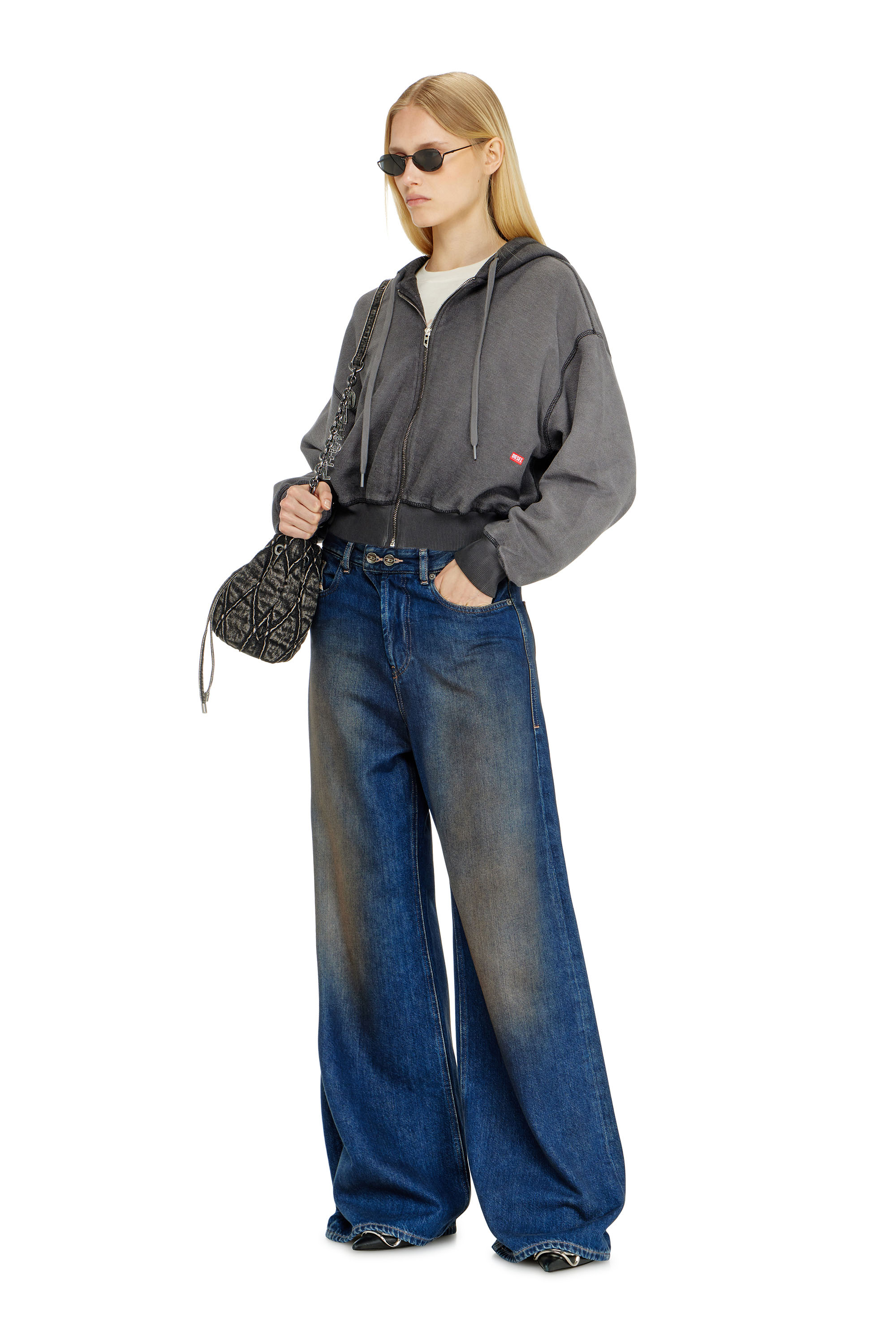 Diesel - Damen Relaxed Jeans 1996 D-Sire 09P47, Dunkelblau - 1