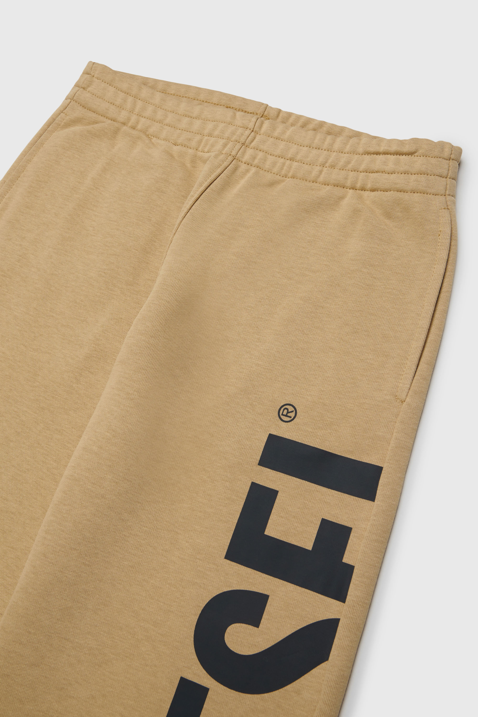 Diesel - PRES, Herren Sweatpants mit abgeschnittenem Logo-Print in Braun - 3