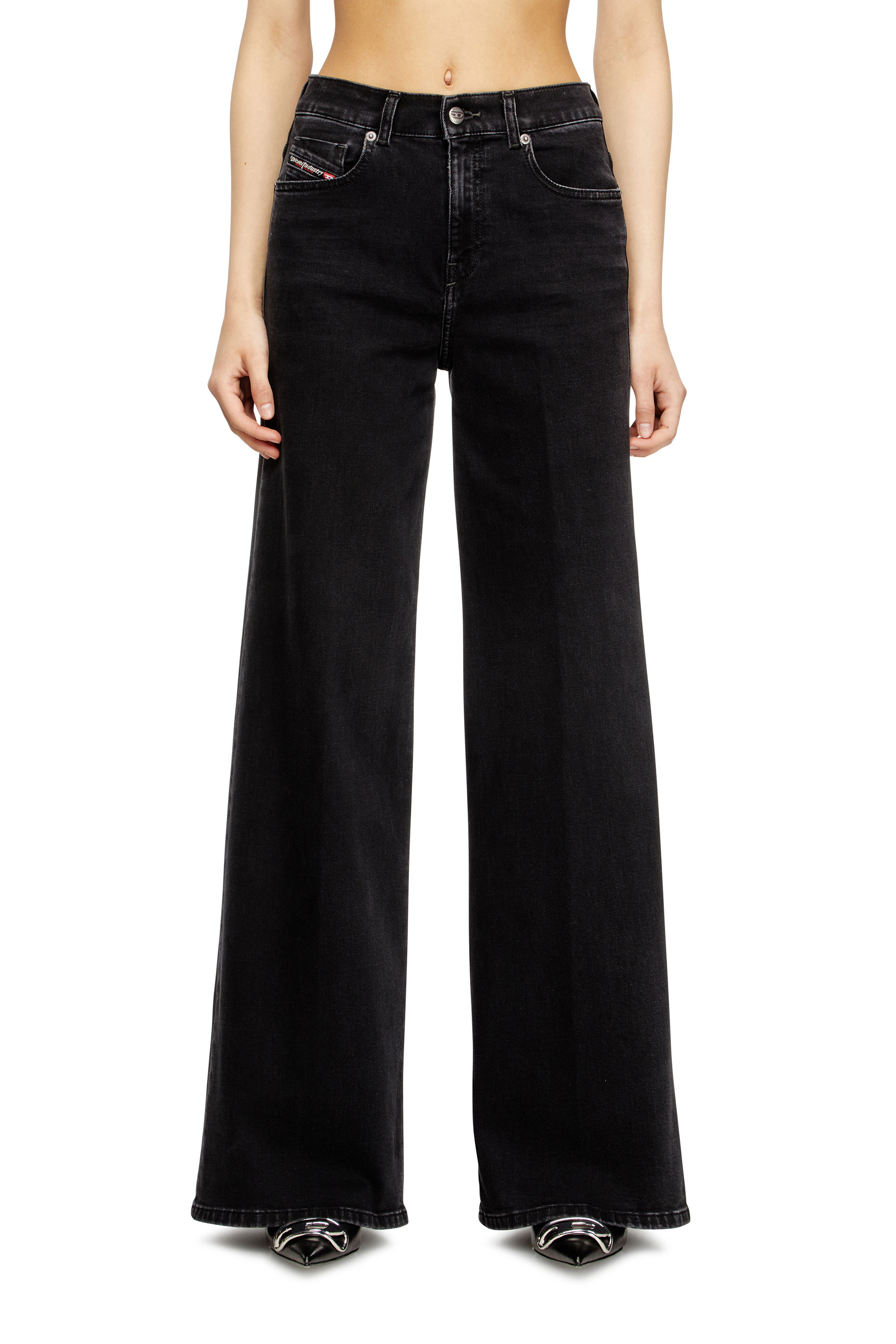 Diesel - Damen Flare Jeans 1978 D-Akemi 09M69, Schwarz/Dunkelgrau - 1