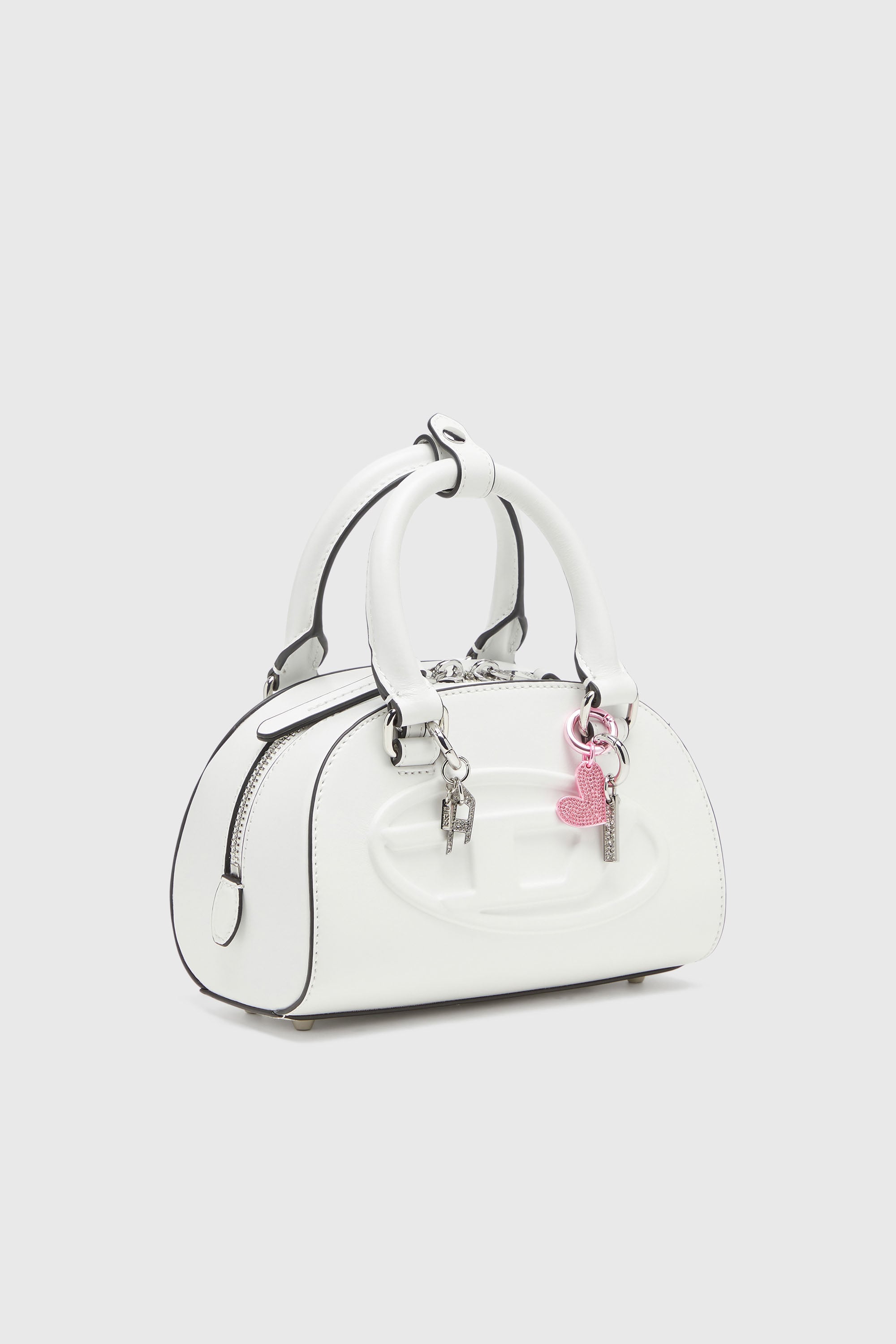 Diesel - CHARM-I, Unisex Metallschl&uuml;sselanh&auml;nger mit Strassanh&auml;nger in Silber - 2