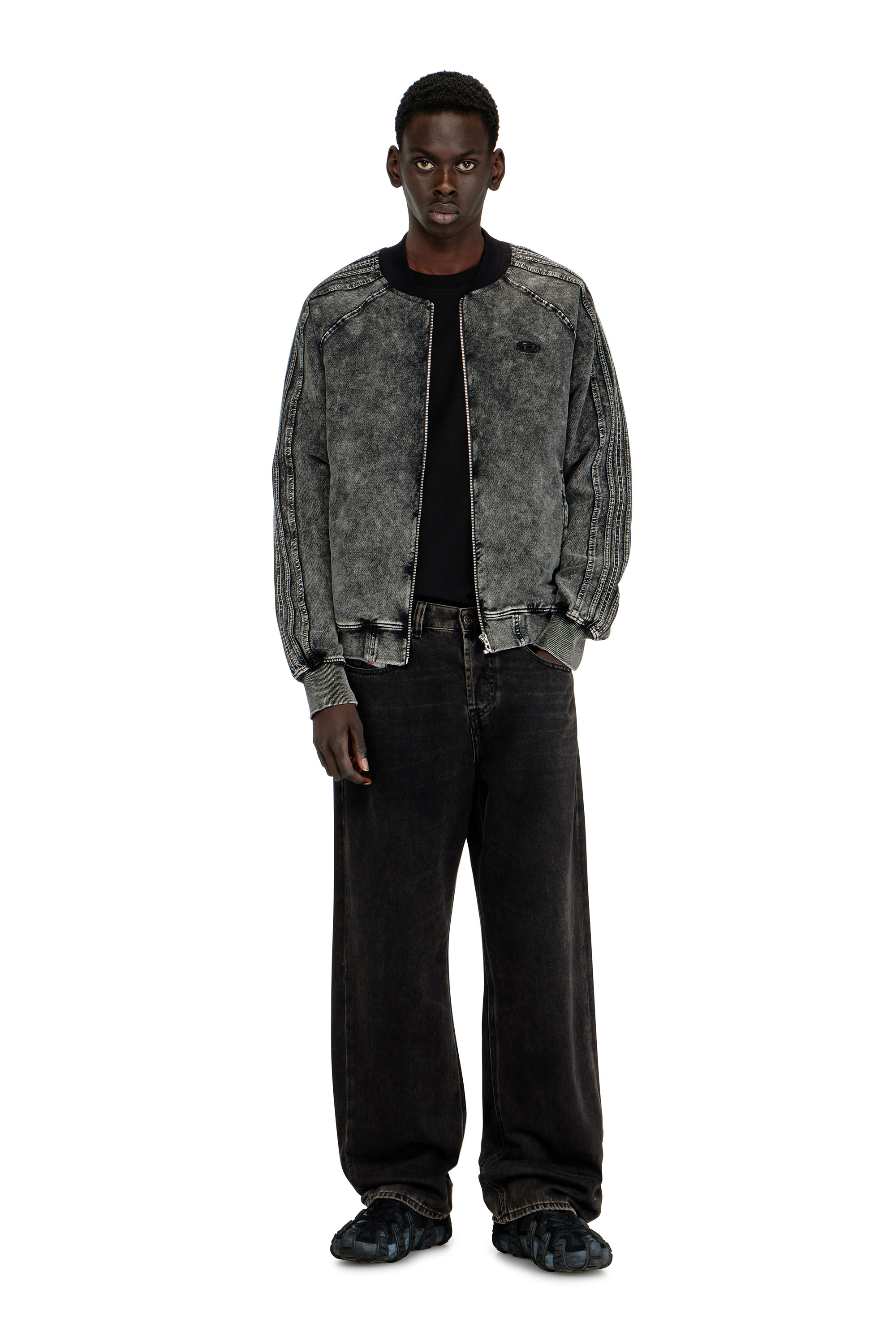 Diesel - Herren Relaxed Jeans 2001 D-Macro 09I35, Schwarz/Dunkelgrau - 1