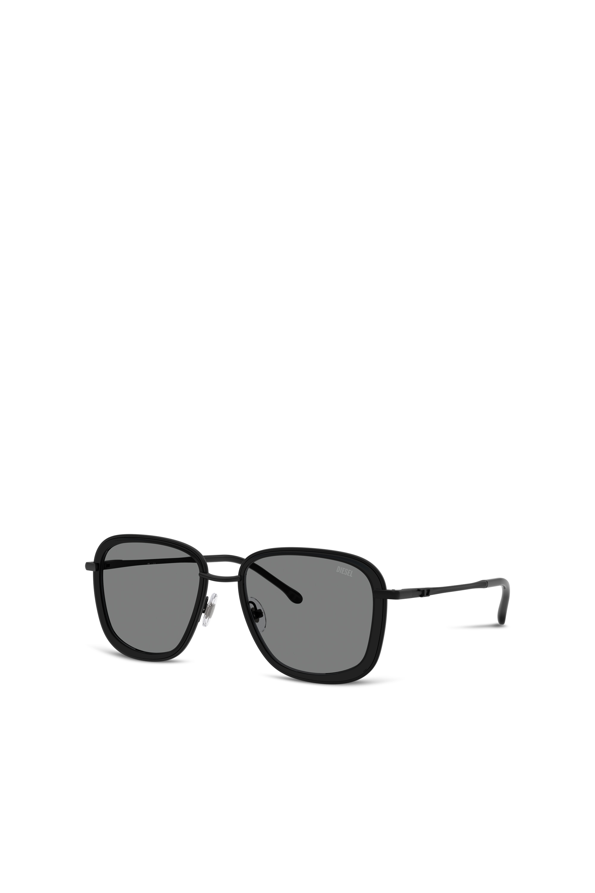 Diesel - 0DL1017, Unisex Quadratische Sonnenbrille in Schwarz - 1