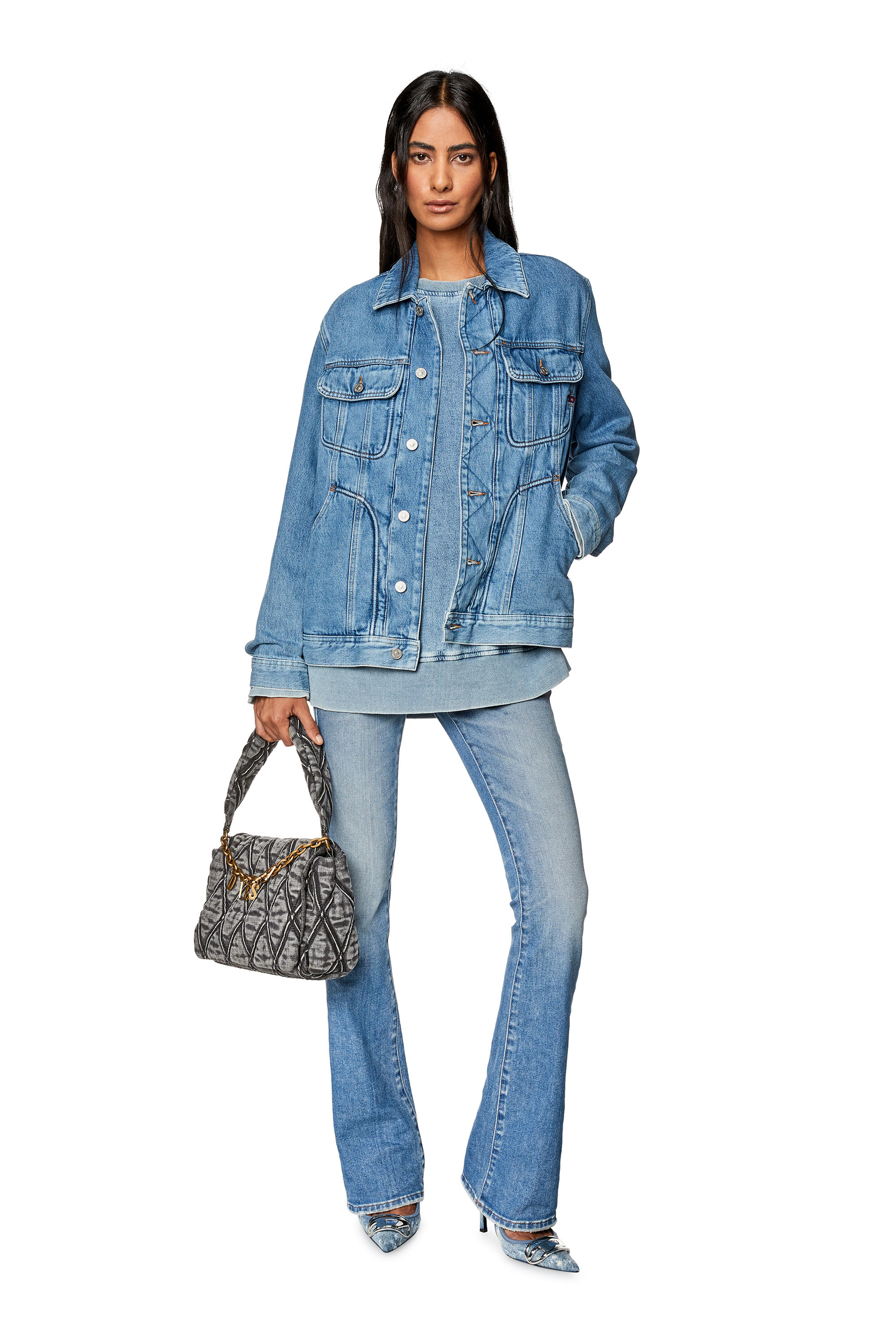 Diesel - Bootcut and Flare Jeans 1969 D-Ebbey 09G70, Light Blue - Image 4