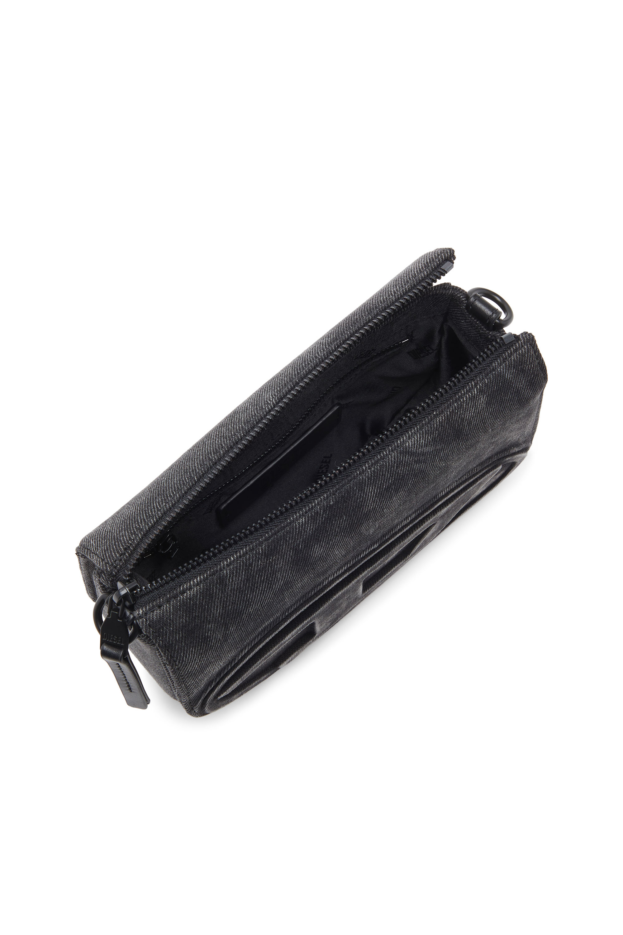 Diesel - 1DR CAMERA BAG, Herren Camera Bag aus Stonewashed-Denim in Schwarz - 4