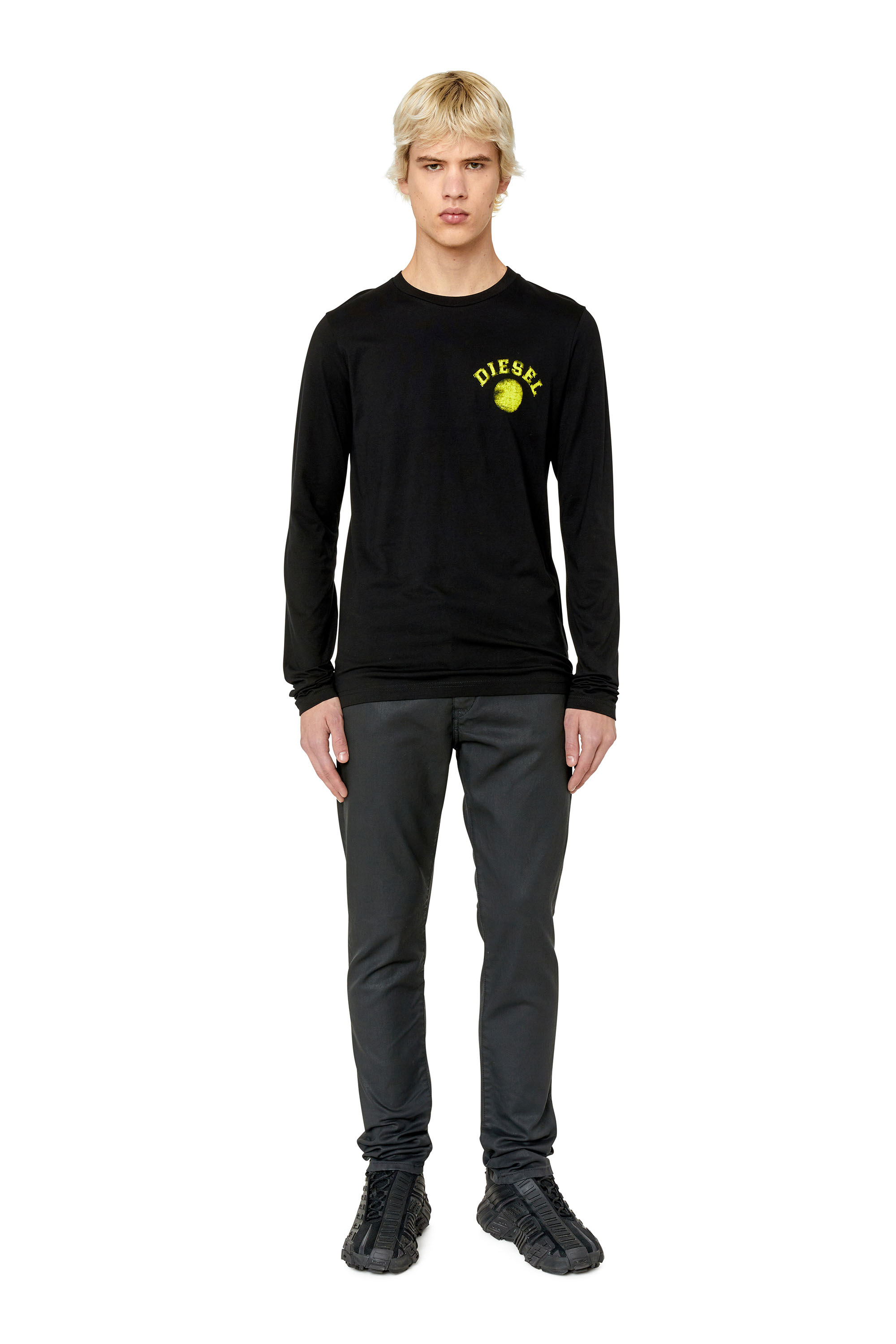 Diesel - D-Strukt JoggJeans® 068CP Slim, Schwarz/Dunkelgrau - Image 4