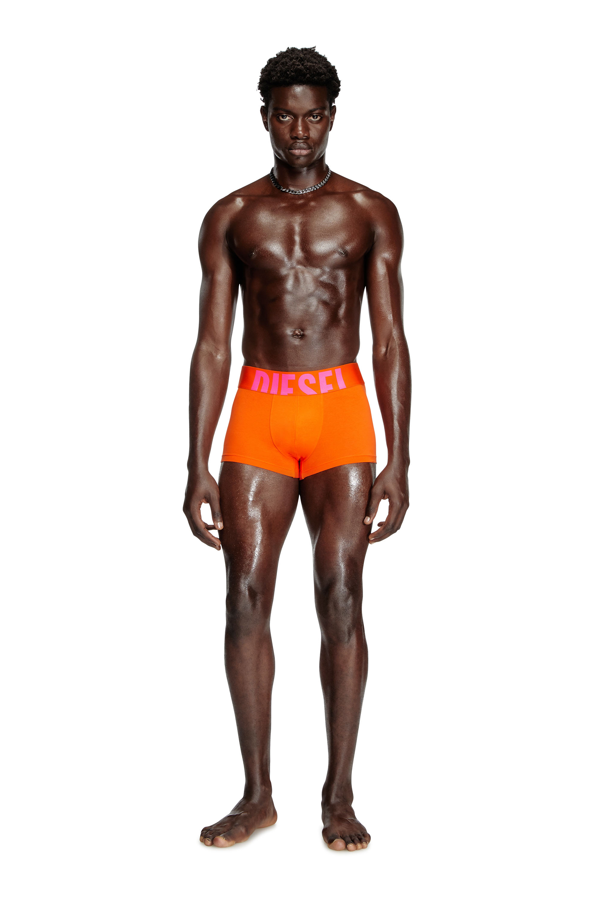 Diesel - UMBX-DAMIENTHREEPACK-5.5EL, Herren Retropants im Dreierpack aus Baumwollstretch in Orange/Grau - 4