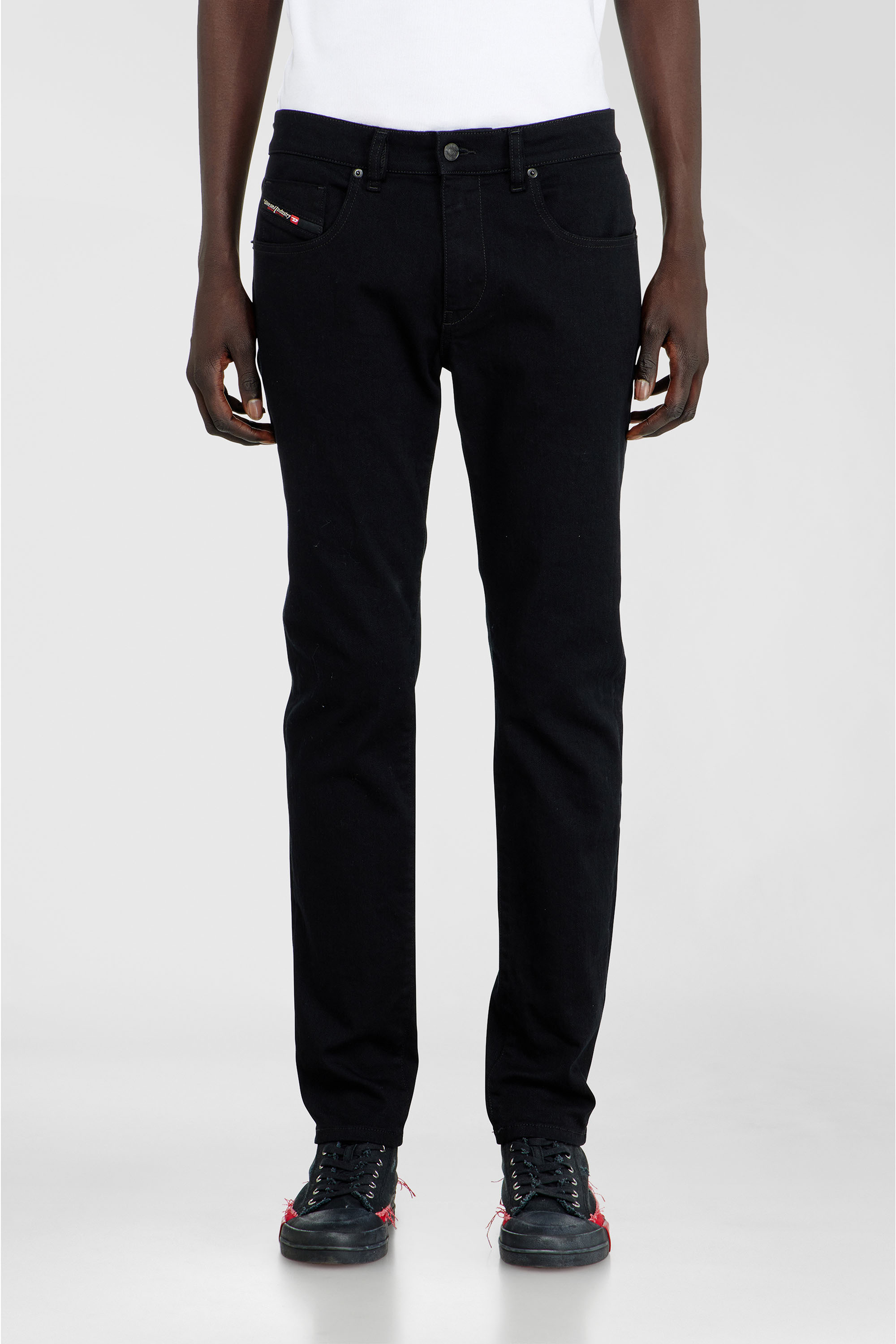 Diesel - Herren Slim Jeans 2019 D-Strukt 069YP, Schwarz/Dunkelgrau - 4