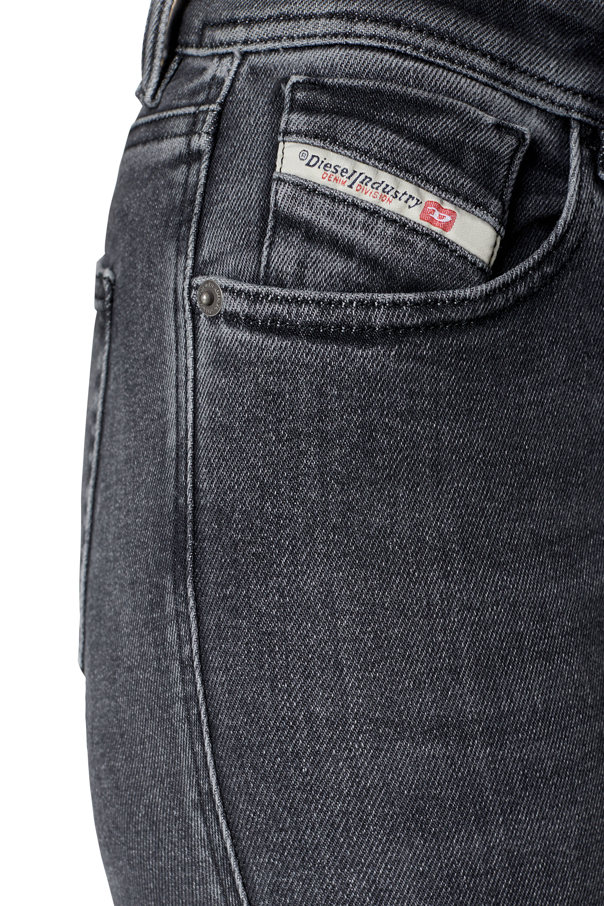 Diesel - Super skinny Jeans 2017 Slandy 09D61, Schwarz/Dunkelgrau - Image 3