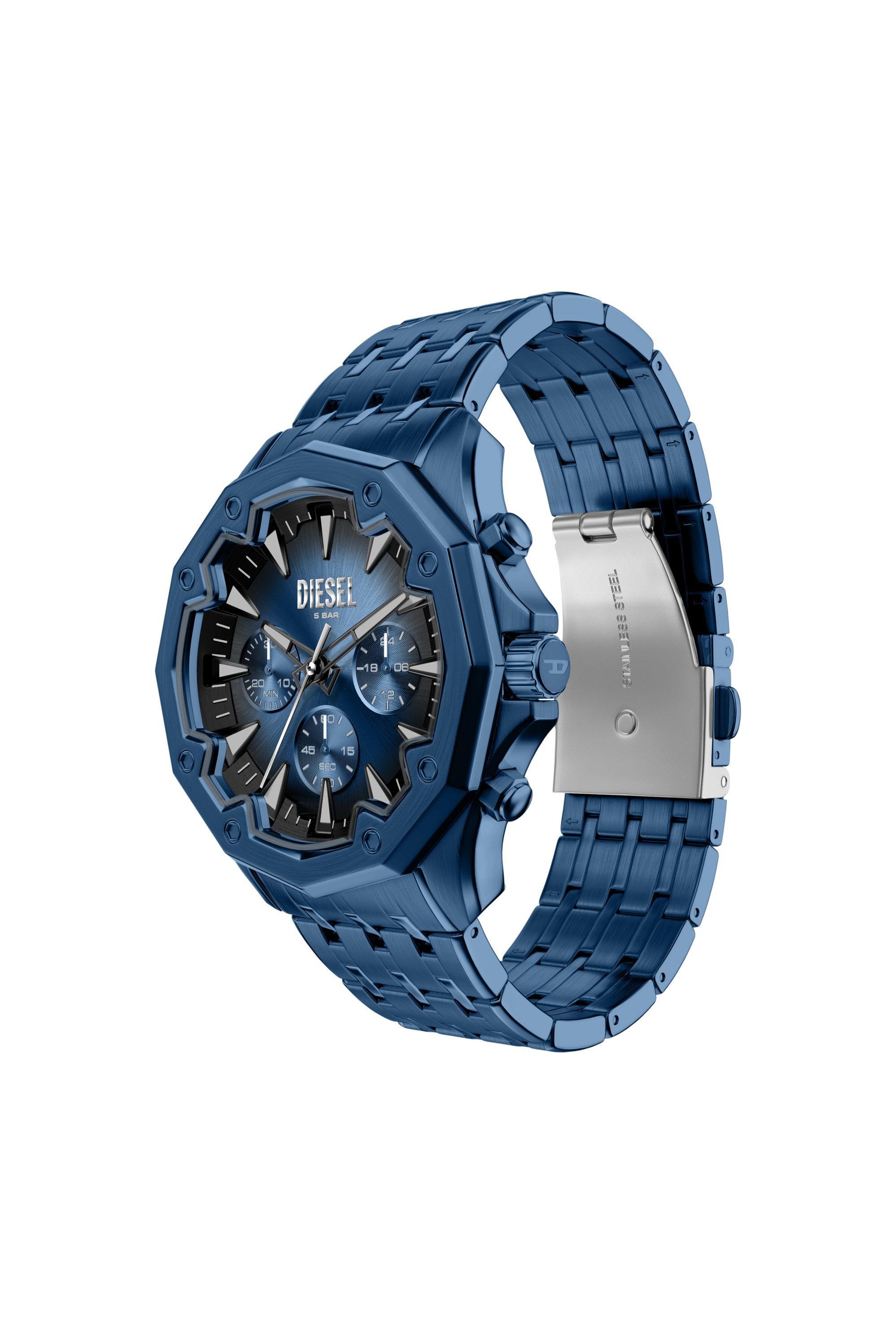 Diesel - DZ4705 WATCH, Herren Stinger Uhr aus blauem Edelstahl in Blau - 2