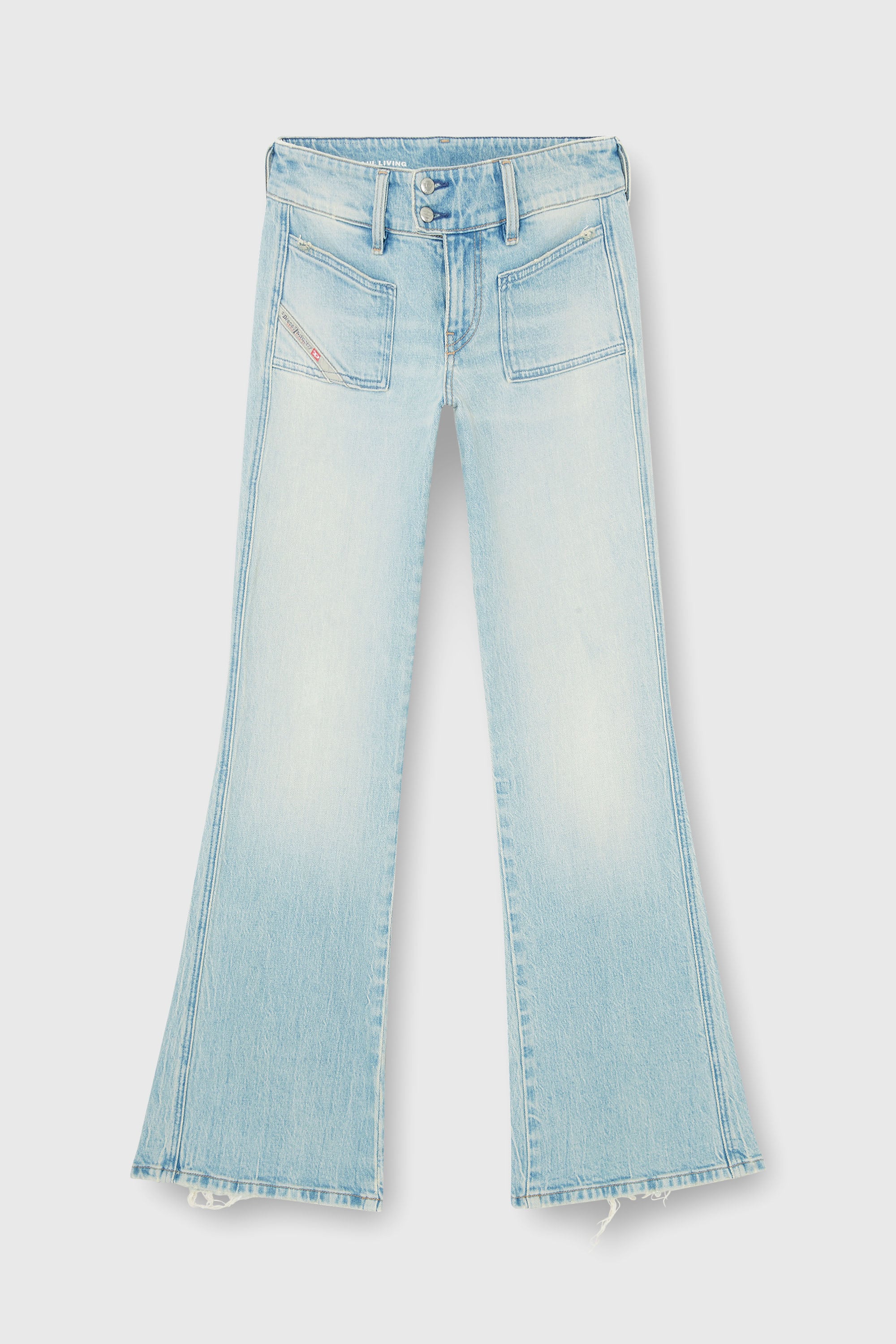 Diesel - Damen Bootcut Jeans D-Hush 0KBBX, Hellblau - 2