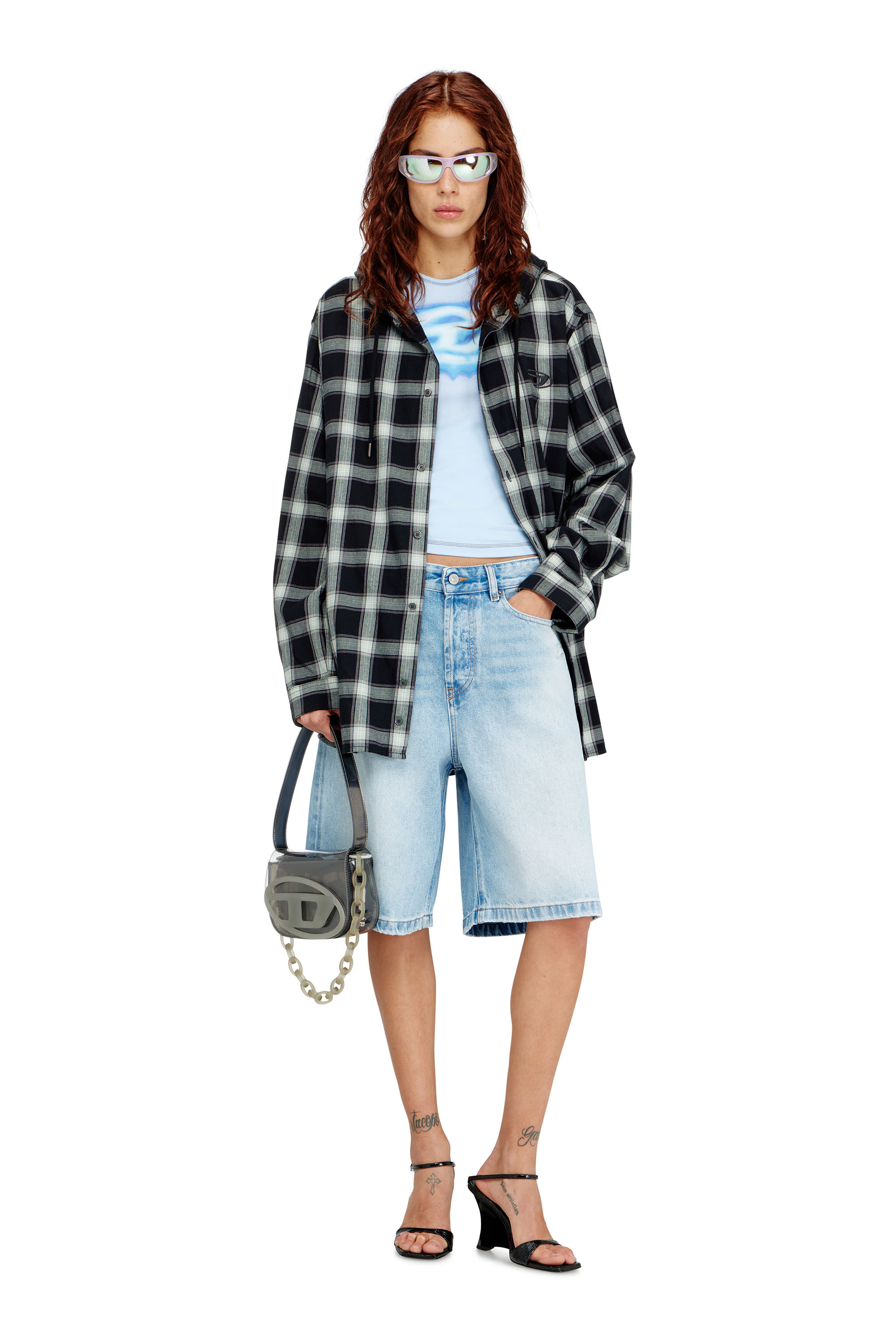 Diesel - DE-SIRE-SHORT, Damen Shorts aus Destroyed-Denim in null - 2