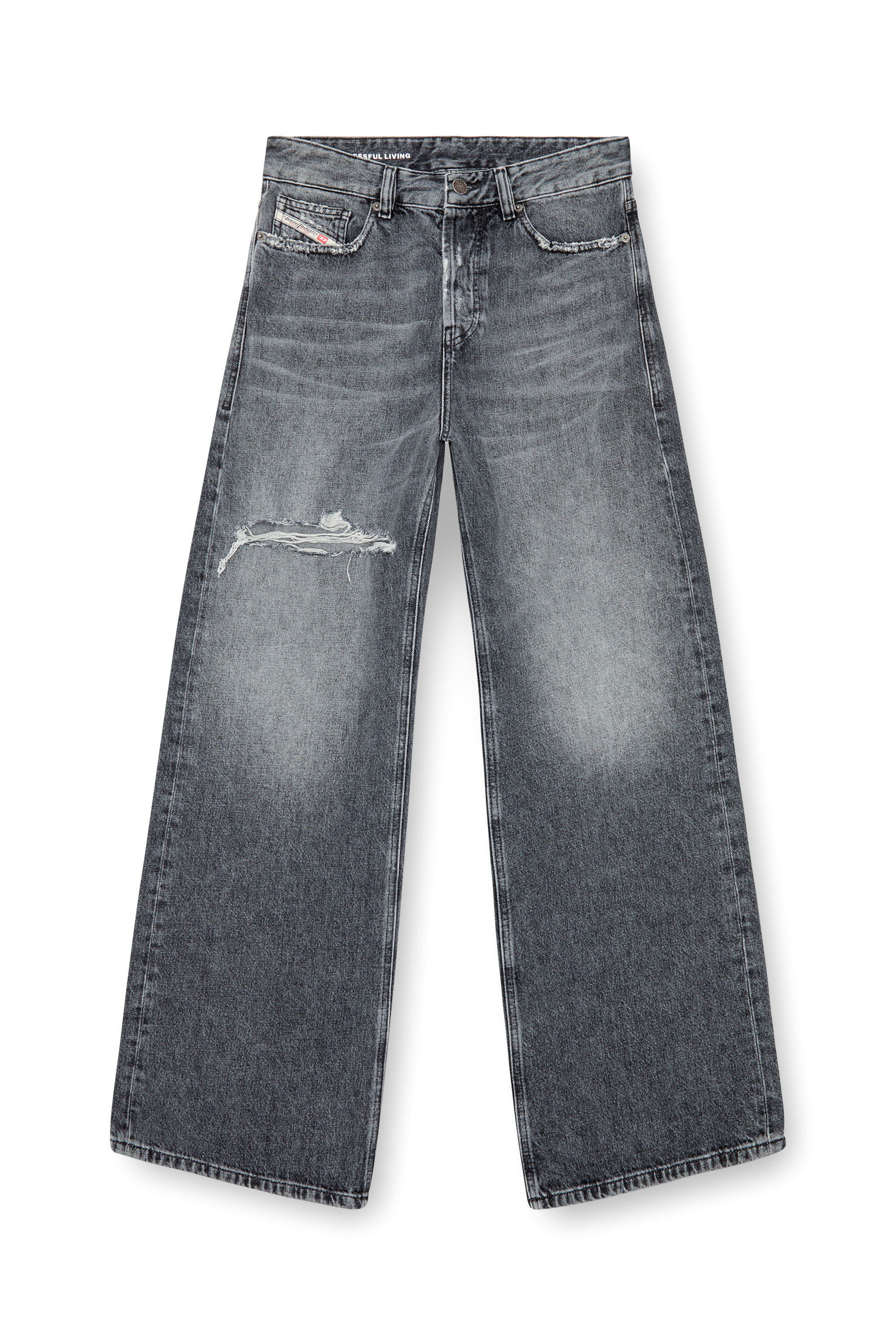 Diesel - Damen Relaxed Jeans 1996 D-Sire 007X4, Schwarz/Dunkelgrau - 3