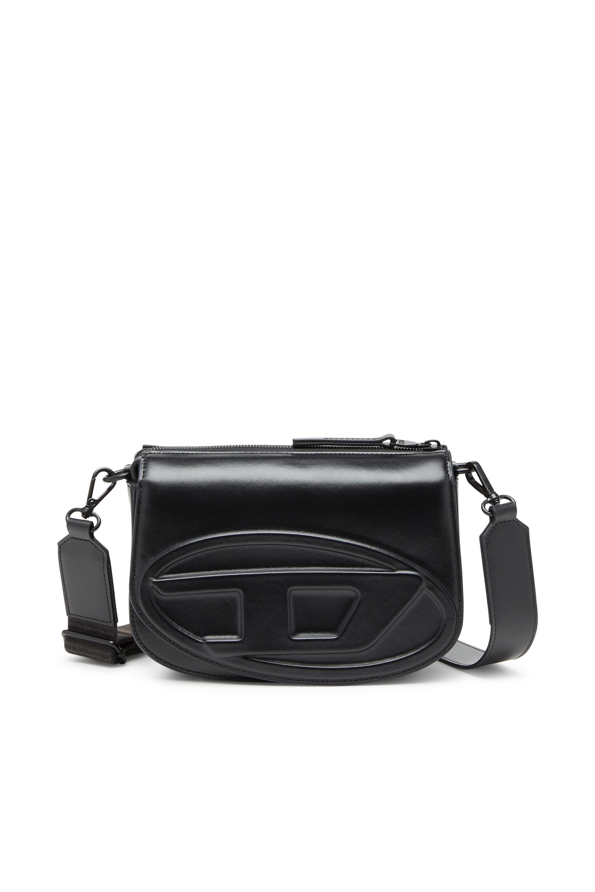 Diesel - 1DR CAMERA BAG, Unisex 1DR-Camera Bag aus hochwertigem Leder in Schwarz - 1