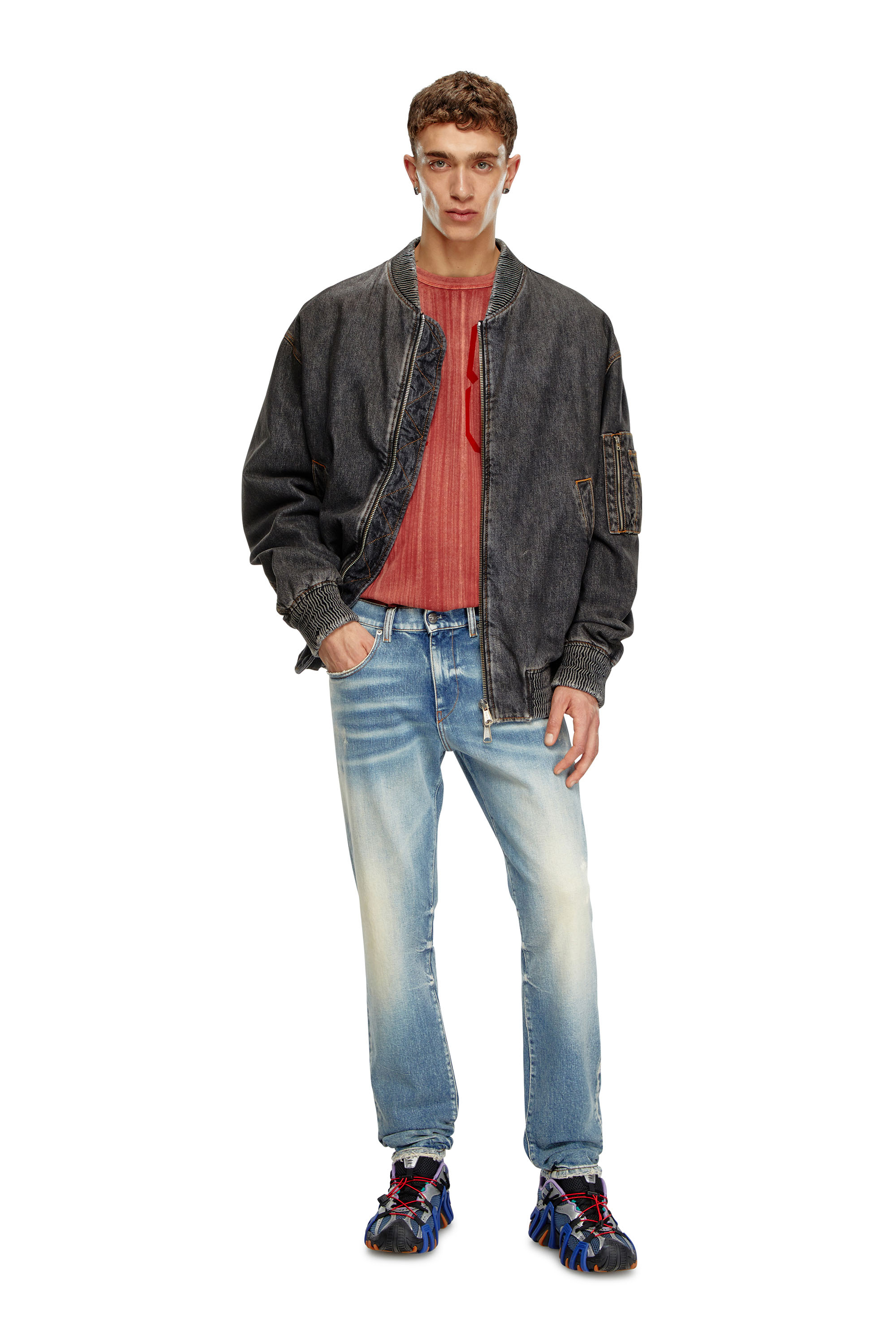 Diesel - Slim Jeans 2019 D-Strukt 007V8, Mittelblau - Image 2
