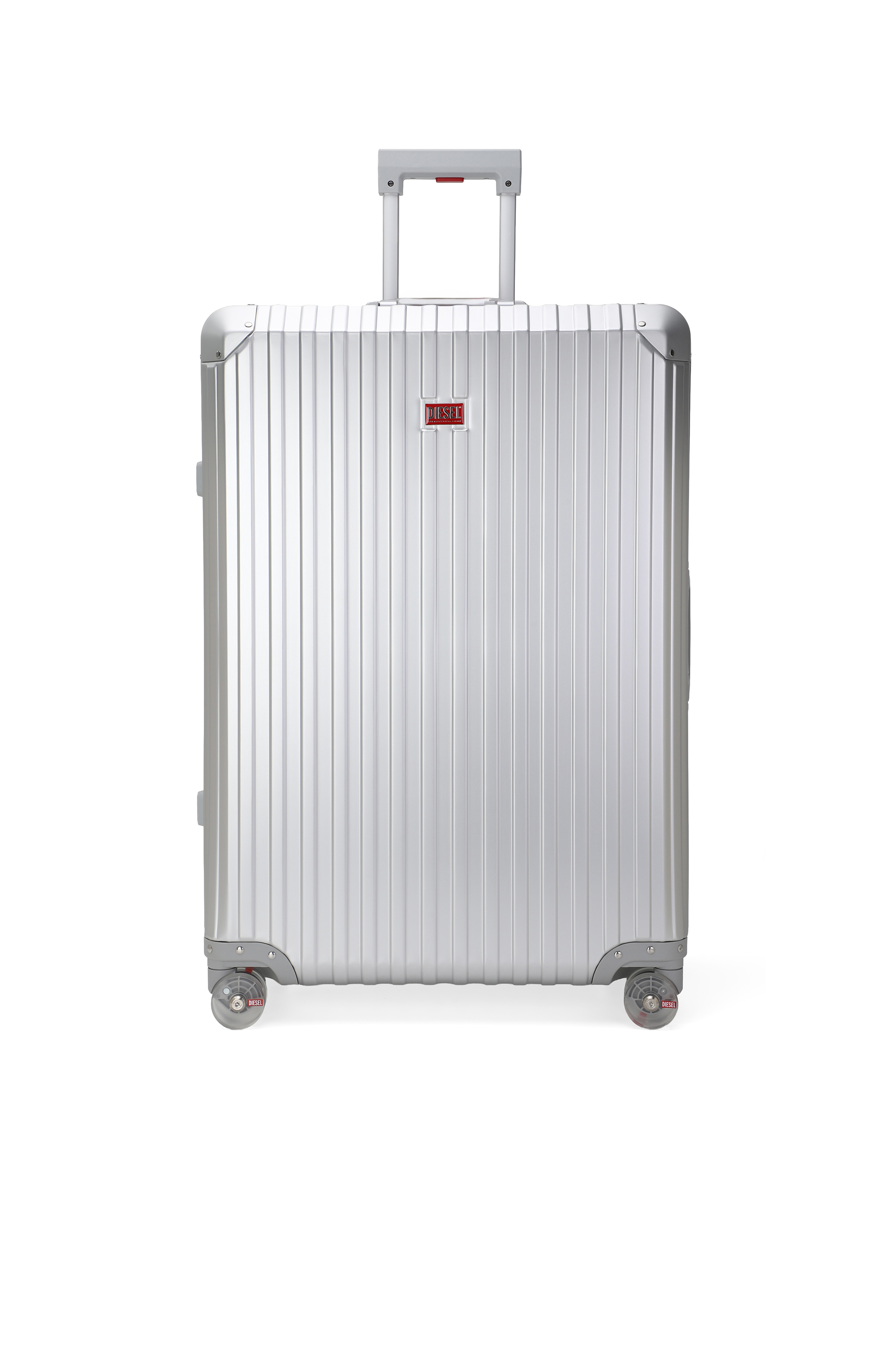 Diesel - DIESEL ALUMINUM TROLLEY- DSL002, Unisex Koffer aus Aluminium Gr&ouml;&szlig;e L in Silber - 1
