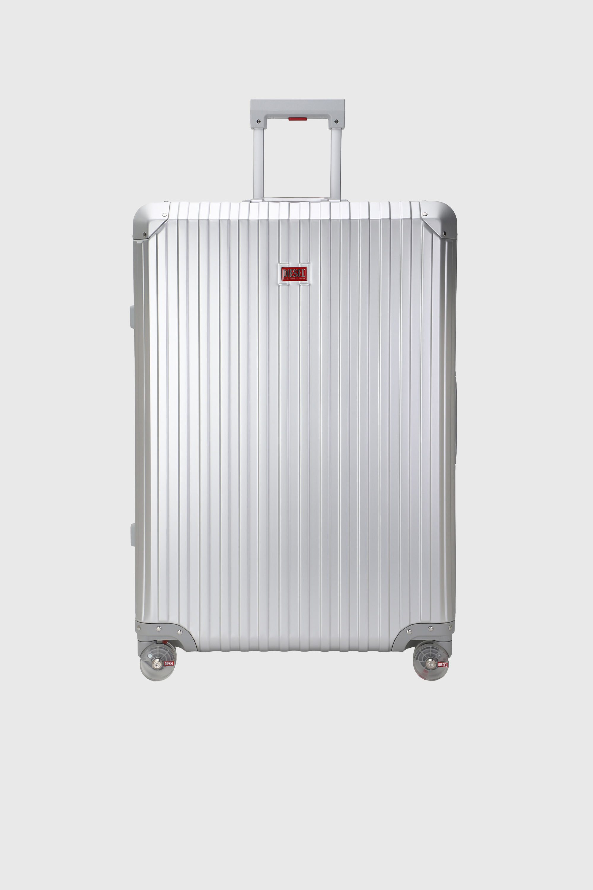Diesel - DIESEL ALUMINUM TROLLEY- DSL002, Unisex Koffer aus Aluminium Gr&ouml;&szlig;e L in Silber - 1
