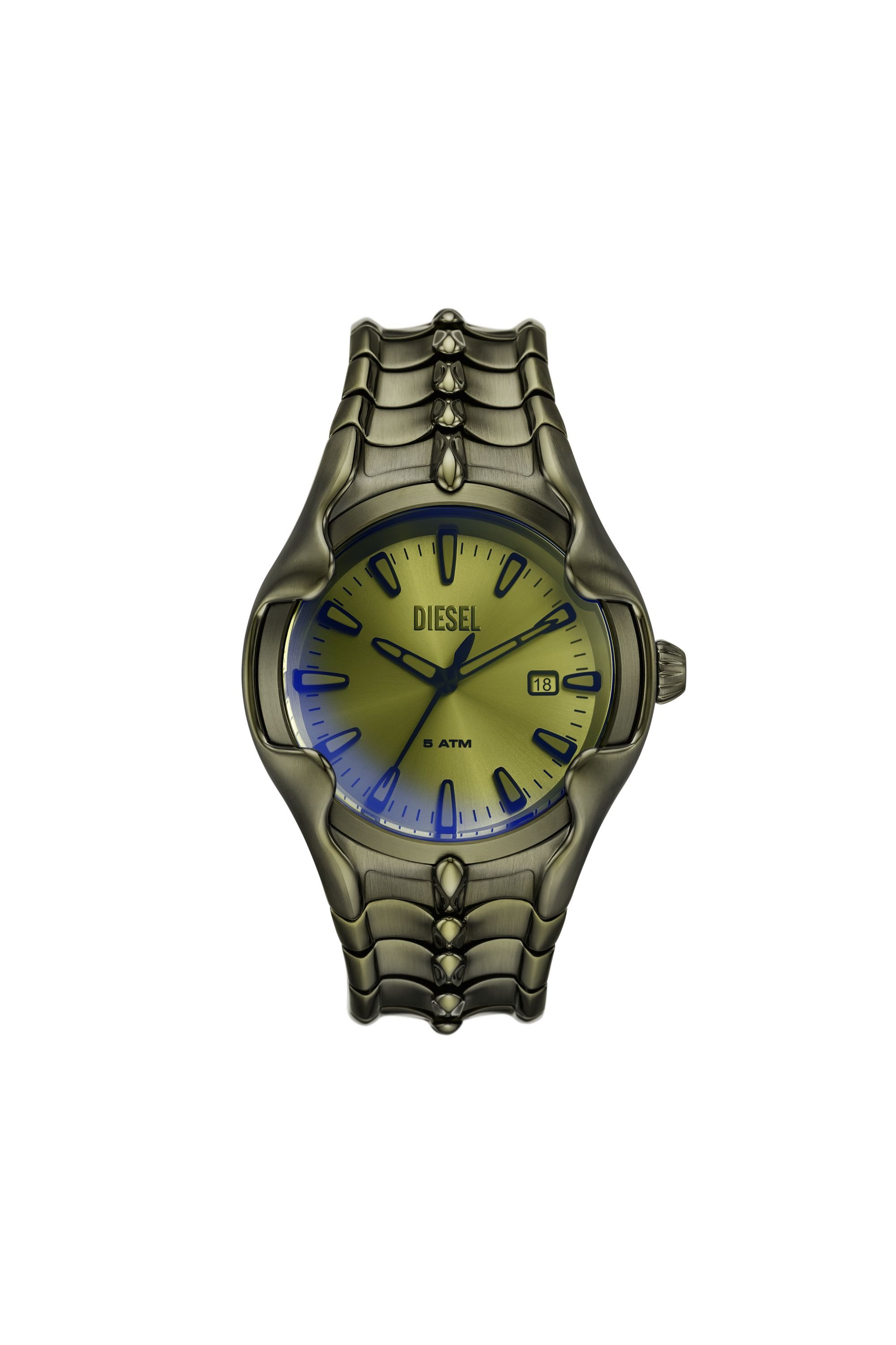 Diesel - DZ2221 WATCH, Herren Vert Armbanduhr aus grünem Edelstahl mit drei Zeigern und Datumsanzeige in Grün - 1