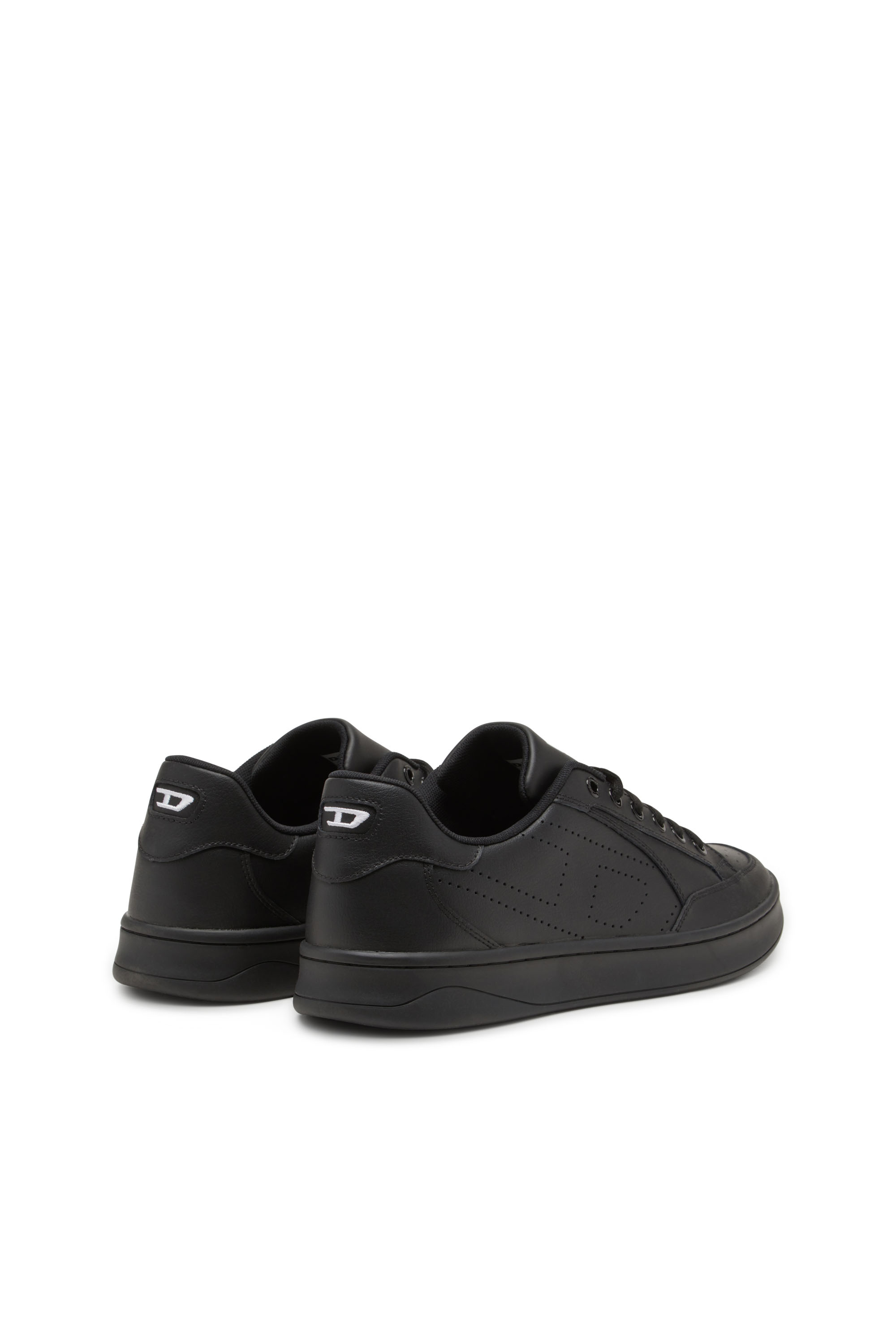 Diesel - S-DAKOTA LOW, Herren S-Dakota-Sneakers aus Leder mit perforiertem Logo in Schwarz - 3