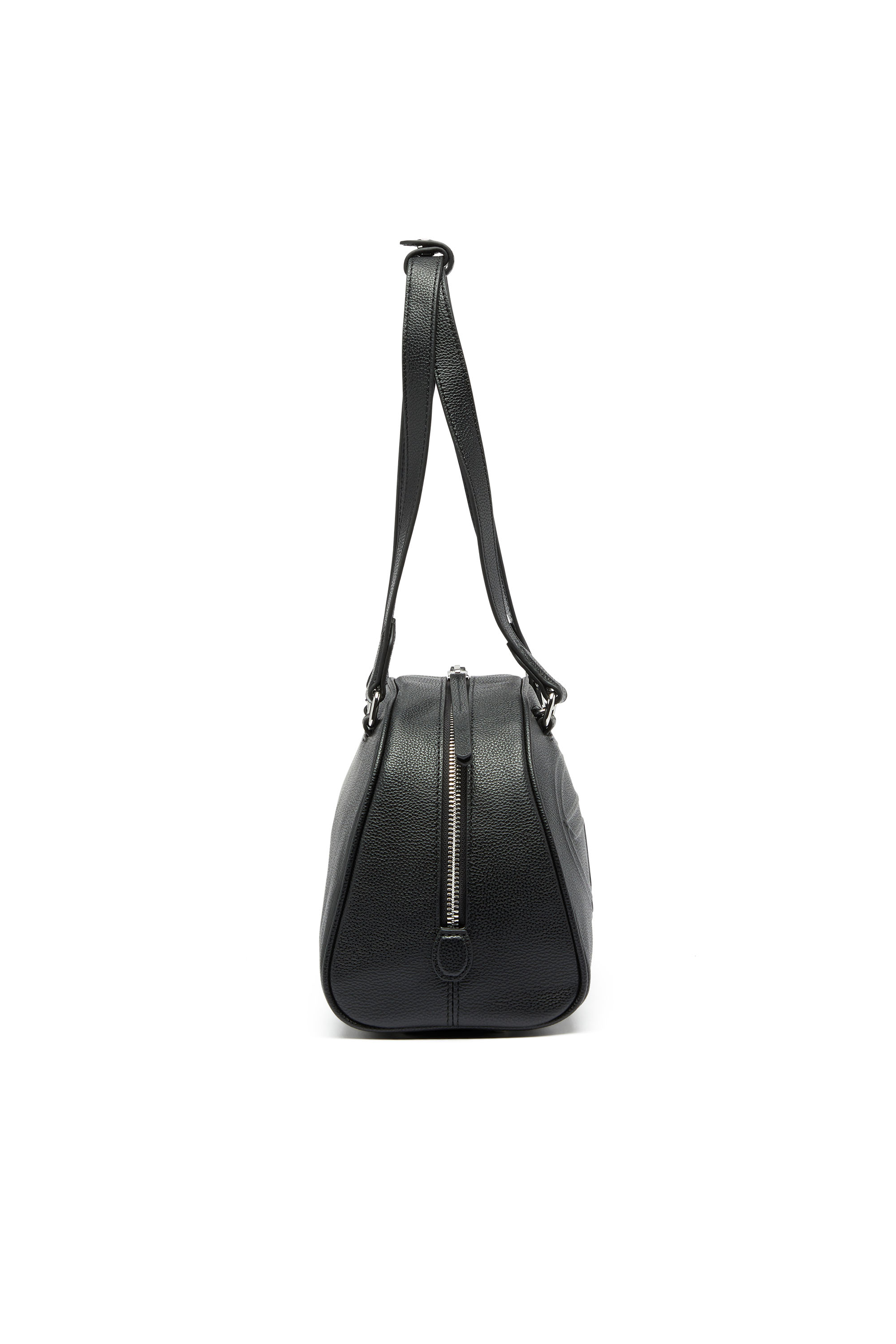 Diesel - 1DR DOME SHOULDER, Unisex 1DR Dome - Boston Bag aus Leder mit gepr&auml;gtem Logo in null - 4