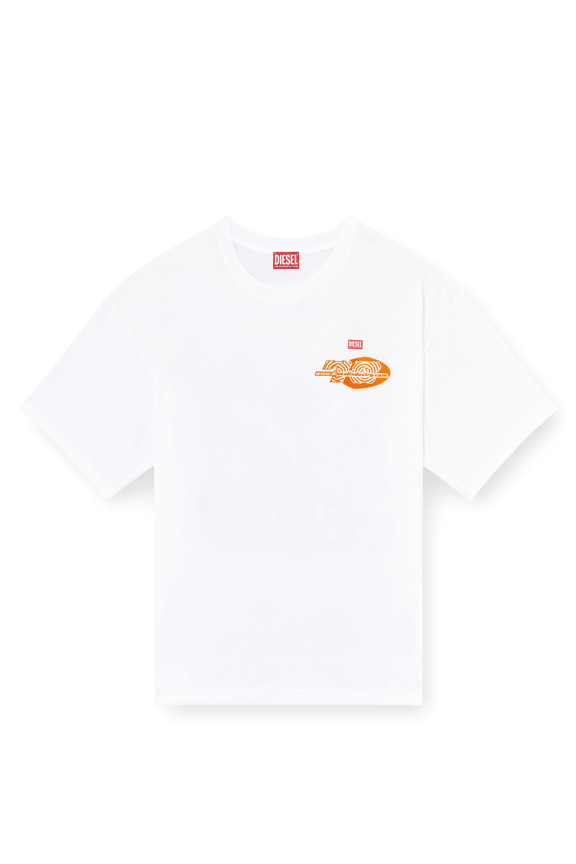 Diesel - T-BOXT-T23, Herren Baumwoll-T-Shirt mit Grafikdruck in Weiß - 2