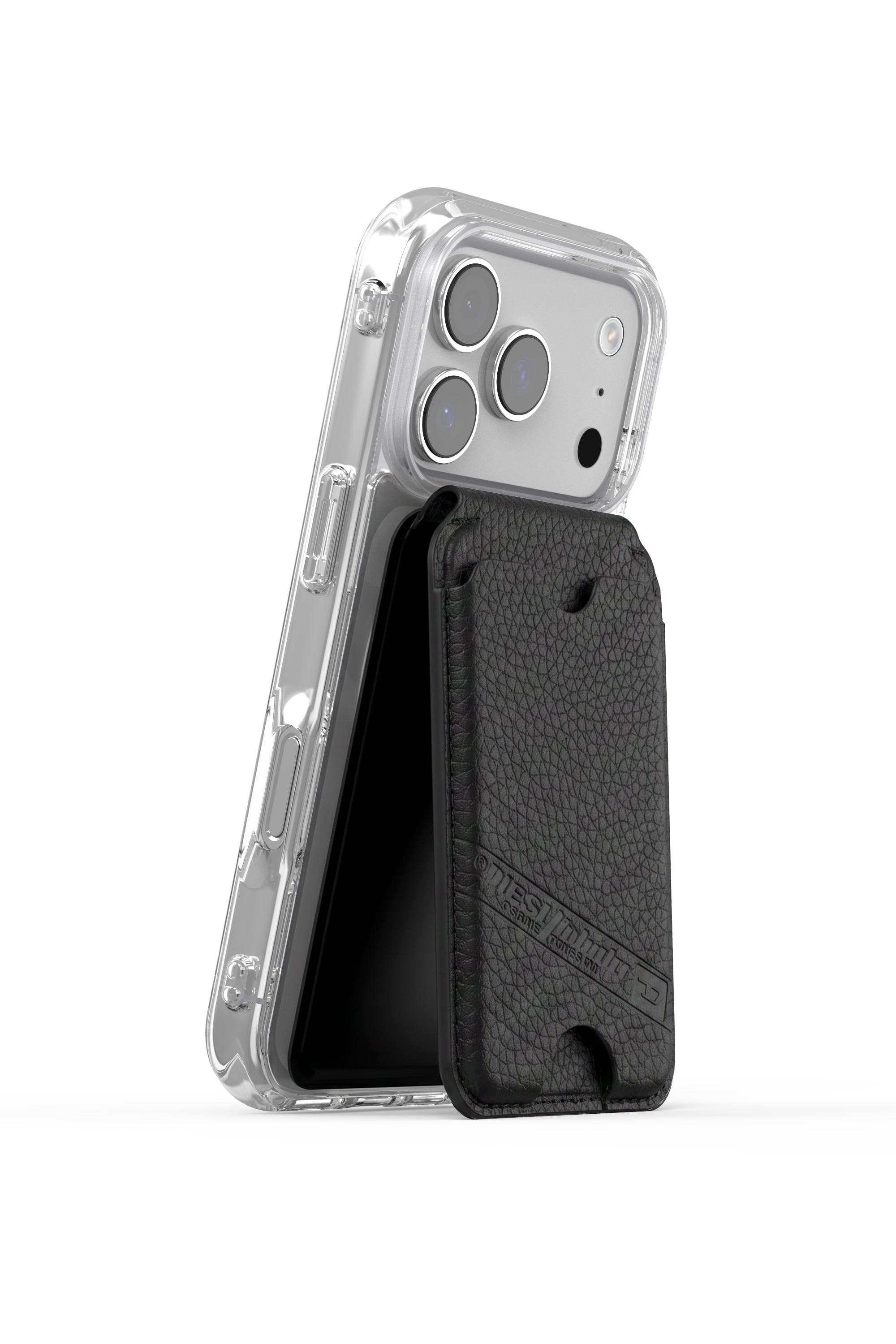 Diesel - 60649 CARD HOLDER, Unisex Flag D MagSafe-Kartenhalter in Schwarz - 2