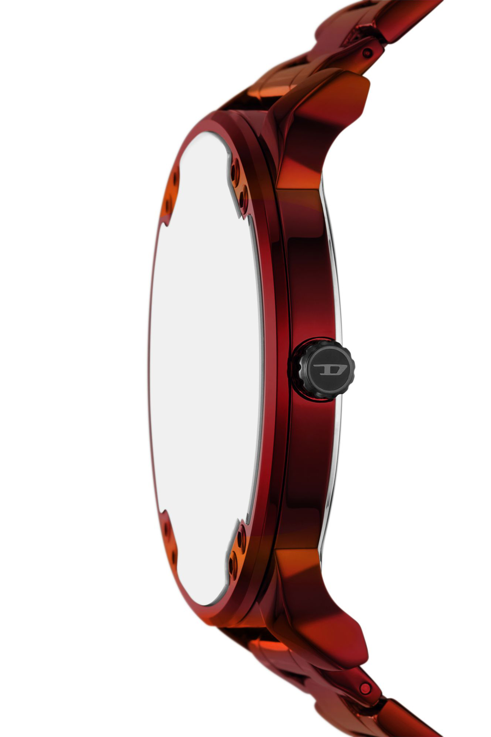 Diesel - DZ7491 WATCH, Herren Mr. Daddy Slim Rot Edelstahl Armbanduhr in Rot - 3