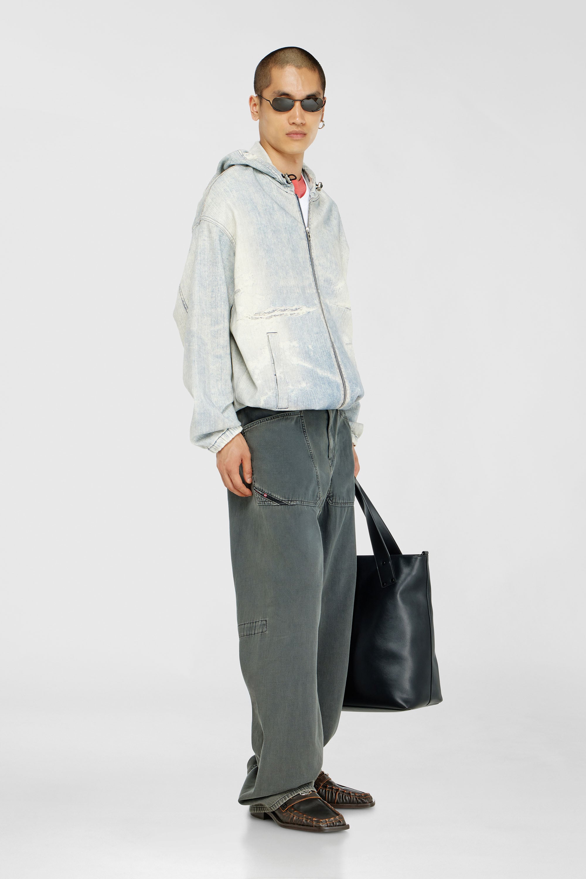 Diesel - Man's Relaxed Jeans D-Zeta 068WR, Grey - 1