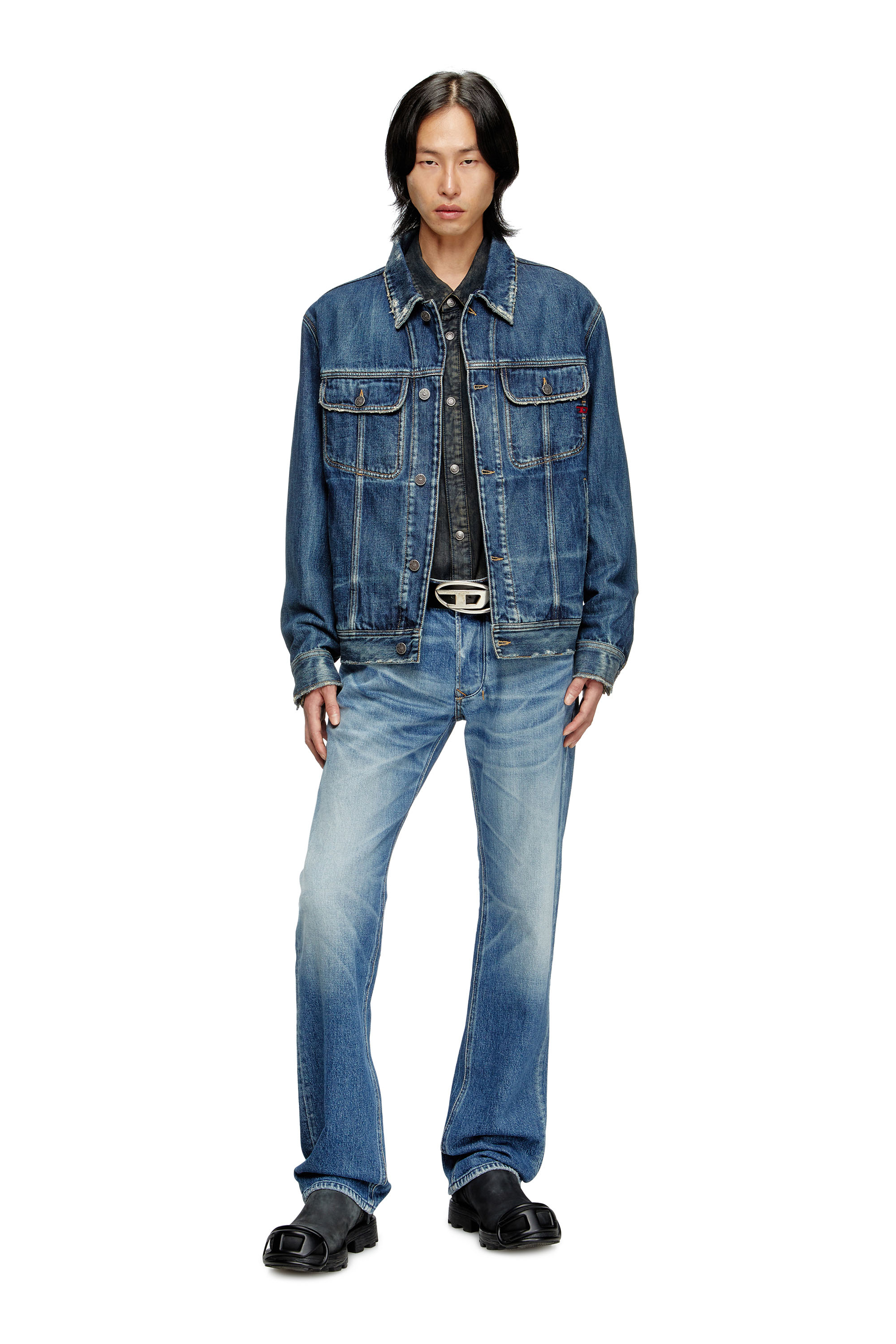 Diesel - Herren Regular Jeans 1985 Larkee 09M12, Mittelblau - 2